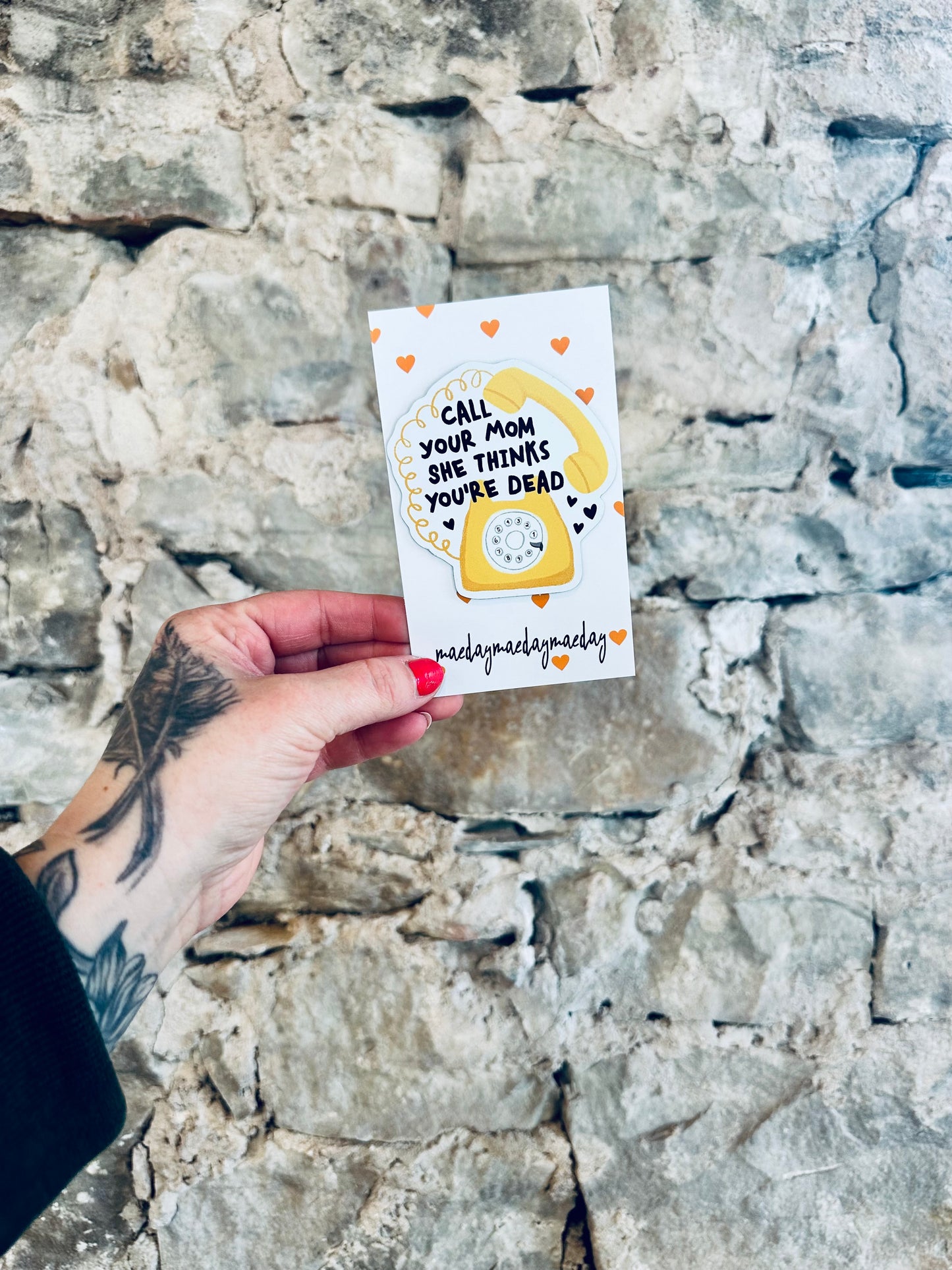 Call Your Mom, She Thinks You’re Dead Refrigerator/Car/Locker Magnet – A Friendly (and Hilarious) Reminder