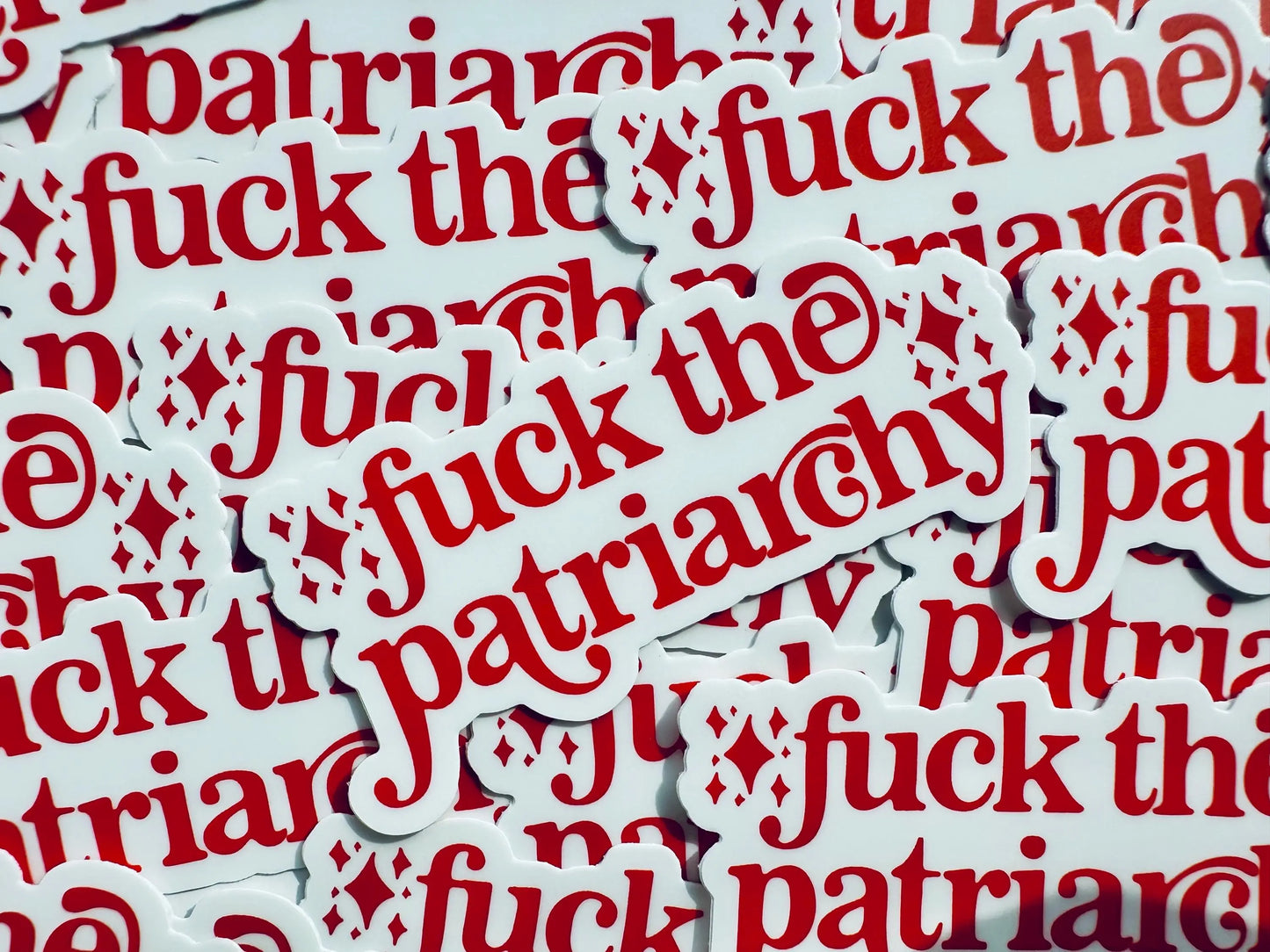 Fuck the Patriarchy Sticker, Red Merch, All too Well Inspired Swiftie Weatherproof Sticker, Swiftie Vinyl Eras Sticker maedaymaedaymaeday