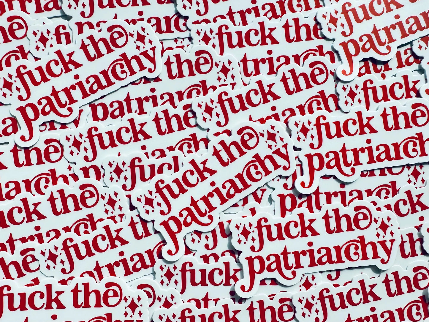 Fuck the Patriarchy Sticker, Red Merch, All too Well Inspired Swiftie Weatherproof Sticker, Swiftie Vinyl Eras Sticker maedaymaedaymaeday