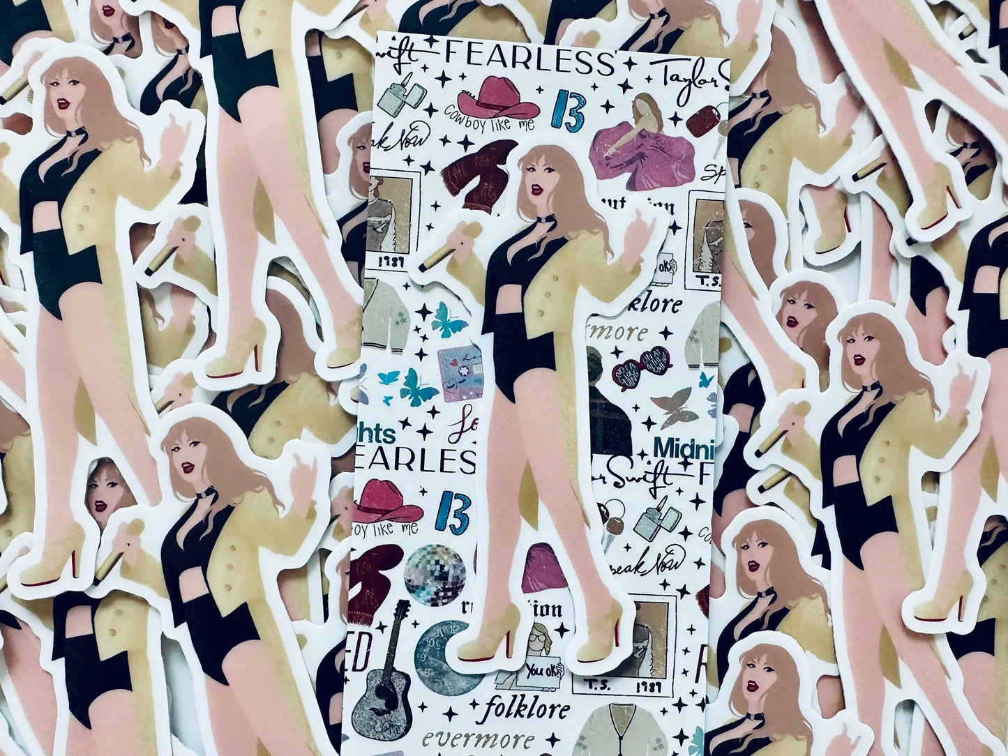 GOLD TTPD Inspired Eras Tour Outfit, Tortured Poets Department I Can Do It With a Broken Heart, TTPD Swiftie By the Eras Outfit Sticker maedaymaedaymaeday