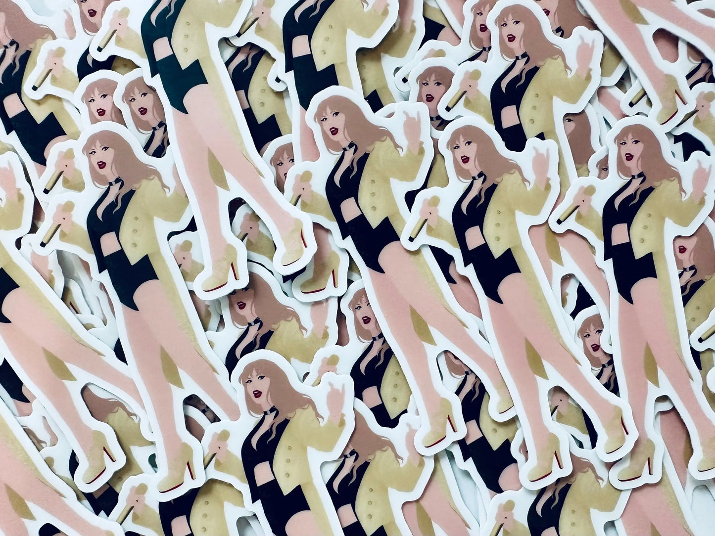 GOLD TTPD Inspired Eras Tour Outfit, Tortured Poets Department I Can Do It With a Broken Heart, TTPD Swiftie By the Eras Outfit Sticker maedaymaedaymaeday