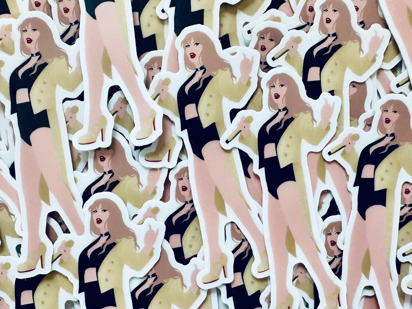 GOLD TTPD Inspired Eras Tour Outfit, Tortured Poets Department I Can Do It With a Broken Heart, TTPD Swiftie By the Eras Outfit Sticker maedaymaedaymaeday