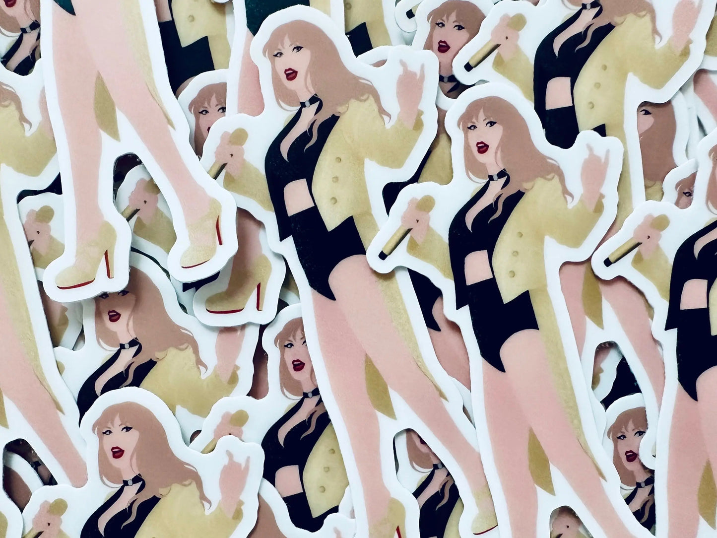 GOLD TTPD Inspired Eras Tour Outfit, Tortured Poets Department I Can Do It With a Broken Heart, TTPD Swiftie By the Eras Outfit Sticker maedaymaedaymaeday