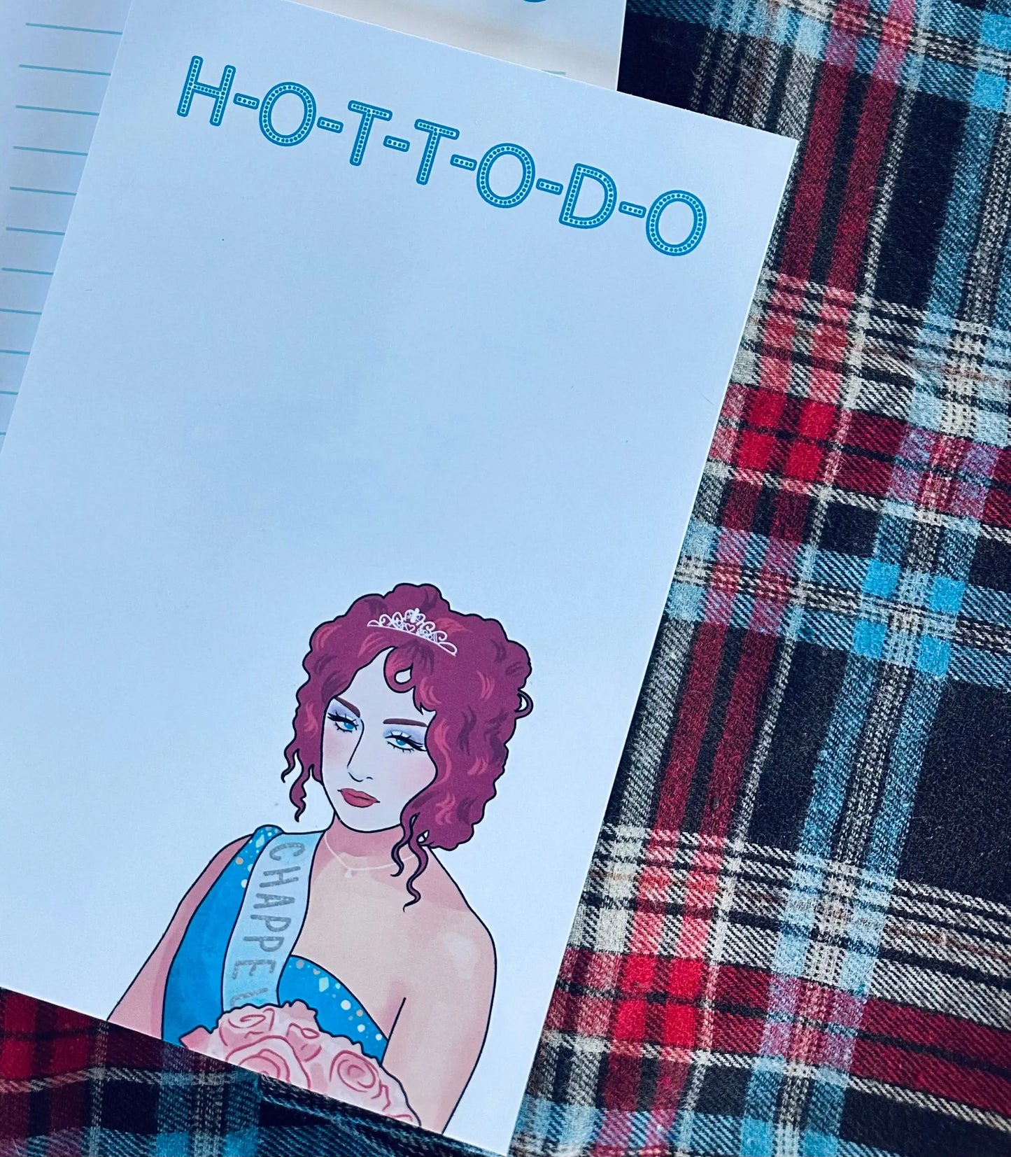 H-O-T-T-O-D-O Notepad, Half Letter & Quarter (Mini) 50 Page, Tear Off Notepad maedaymaedaymaeday