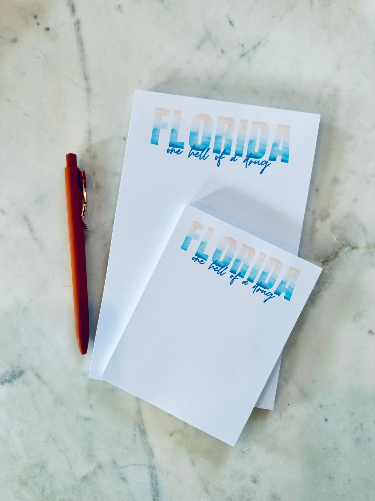 Half & Quarter Page Pop Culture Notepad, Florida!!! To Do List, Florida one Hell of a Drug Notepad, Eras Merch Swiftie Stationary Gift maedaymaedaymaeday