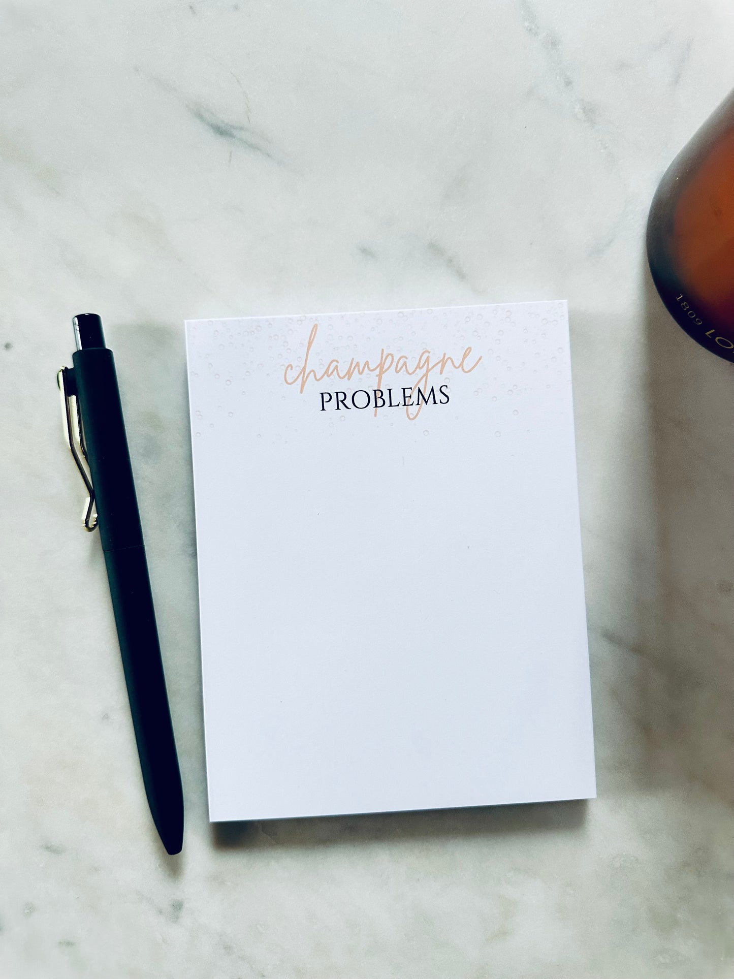 Pop Culture Queen Half (5.5x8.5") & Quarter Page Notepad, Evermore Notepad, Eras Merch, Champagne Problems Notepad maedaymaedaymaeday