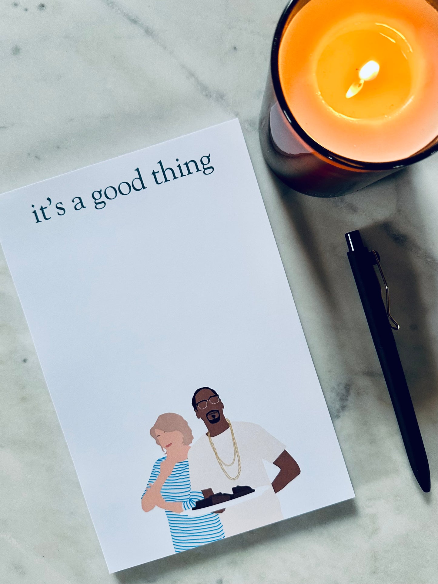 It's a Good Thing Half (5.5x8.5") & Quarter Page Notepad, fo' scribbles Rap Inspired Notepad, Stewart Lover Gift maedaymaedaymaeday