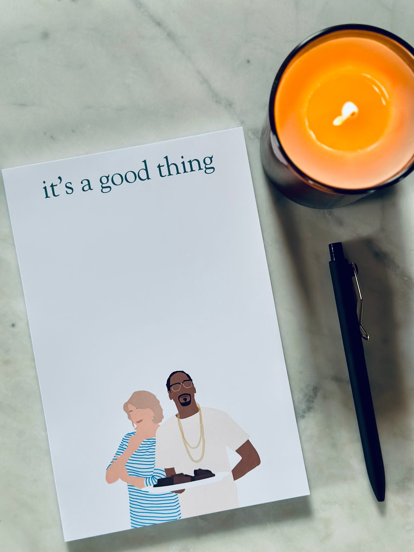 It's a Good Thing Half (5.5x8.5") & Quarter Page Notepad, fo' scribbles Rap Inspired Notepad, Stewart Lover Gift maedaymaedaymaeday