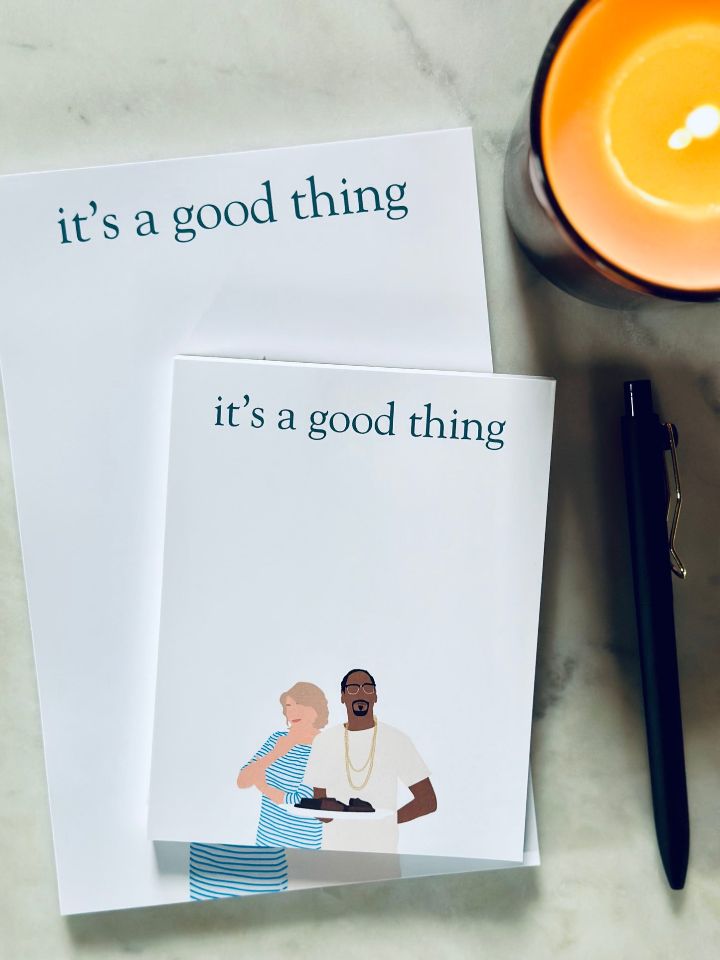 It's a Good Thing Half (5.5x8.5") & Quarter Page Notepad, fo' scribbles Rap Inspired Notepad, Stewart Lover Gift maedaymaedaymaeday