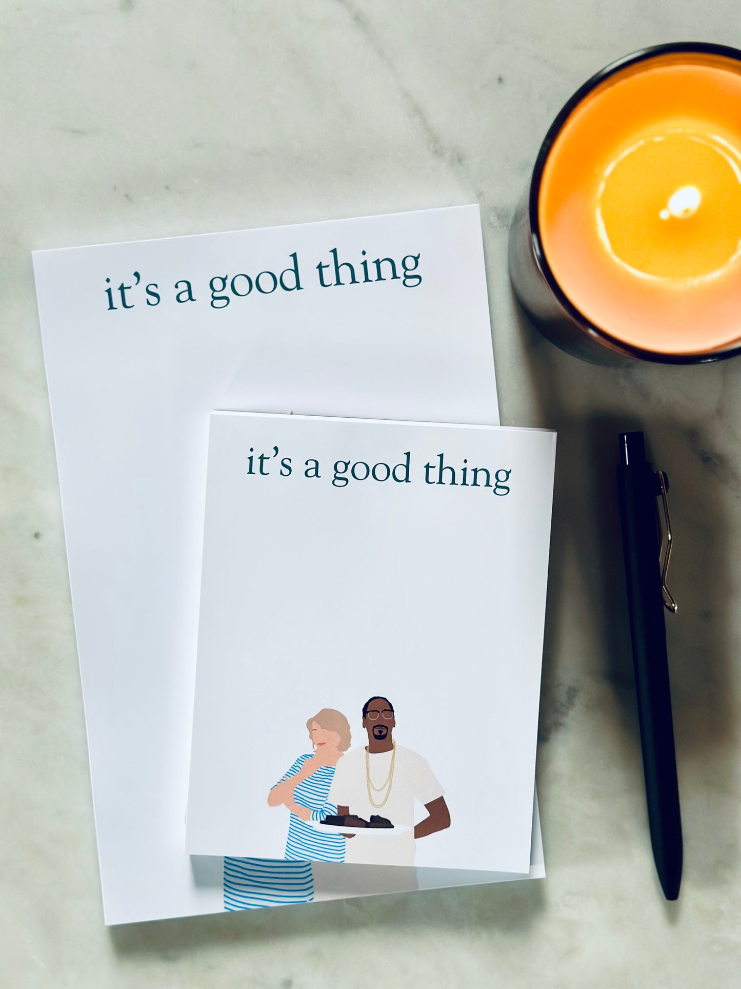 It's a Good Thing Half (5.5x8.5") & Quarter Page Notepad, fo' scribbles Rap Inspired Notepad, Stewart Lover Gift maedaymaedaymaeday