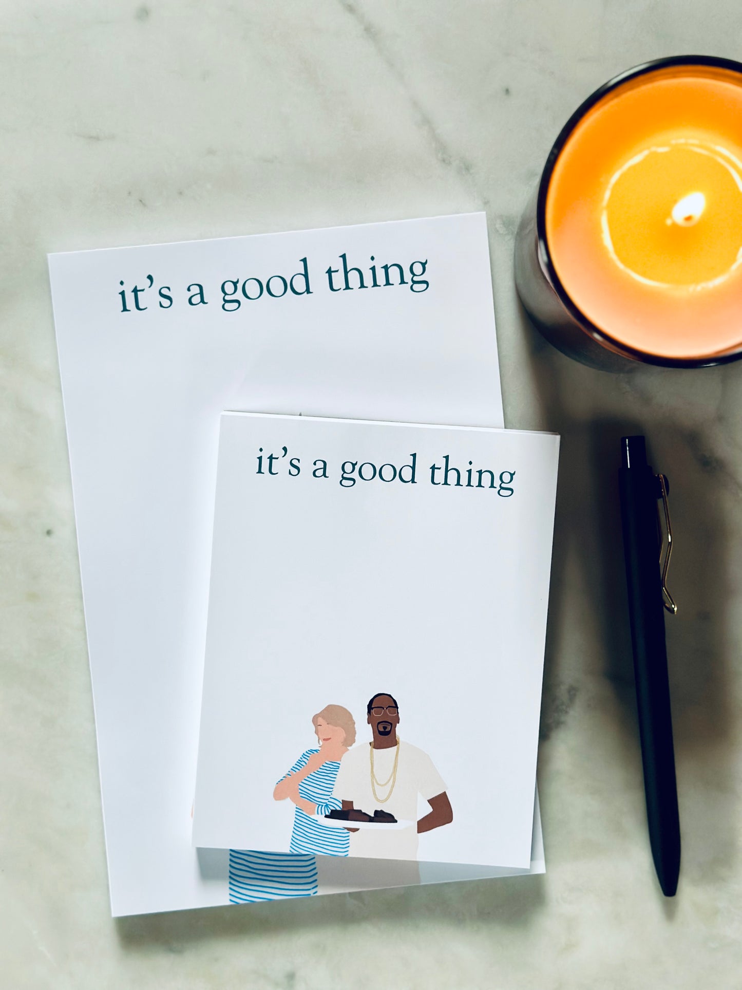 It's a Good Thing Half (5.5x8.5") & Quarter Page Notepad, fo' scribbles Rap Inspired Notepad, Stewart Lover Gift maedaymaedaymaeday