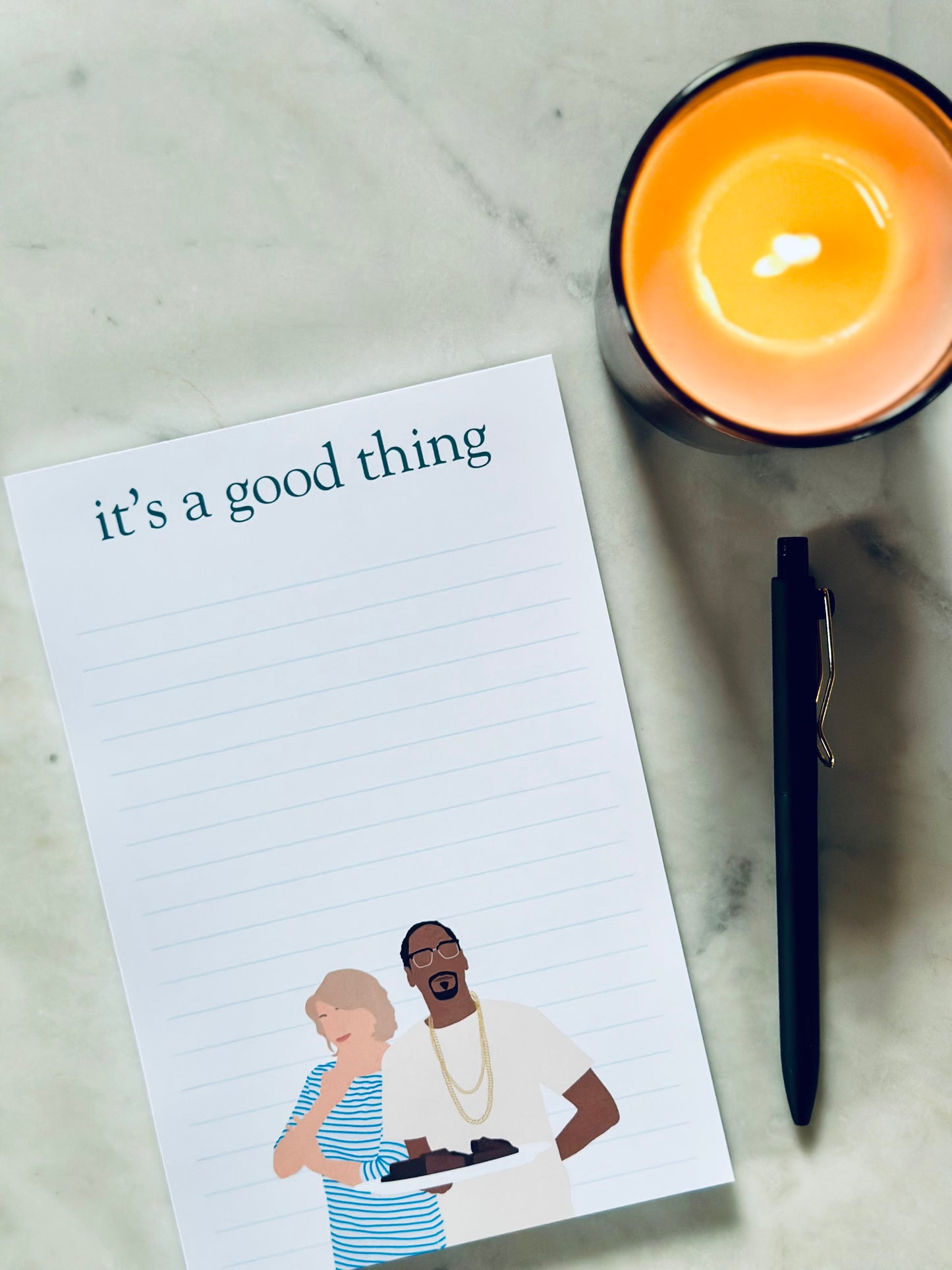 It's a Good Thing Half (5.5x8.5") & Quarter Page Notepad, fo' scribbles Rap Inspired Notepad, Stewart Lover Gift maedaymaedaymaeday