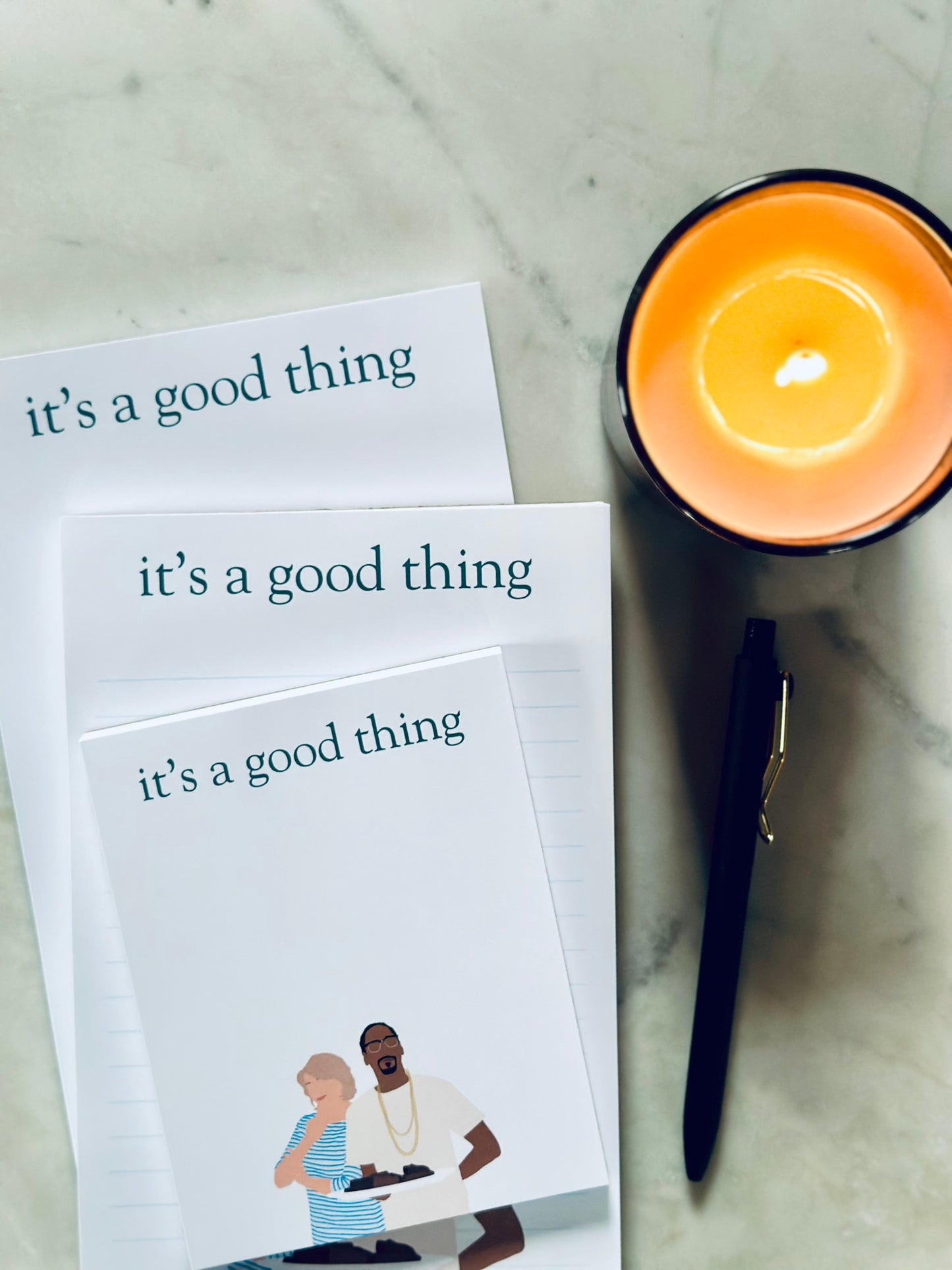 It's a Good Thing Half (5.5x8.5") & Quarter Page Notepad, fo' scribbles Rap Inspired Notepad, Stewart Lover Gift maedaymaedaymaeday