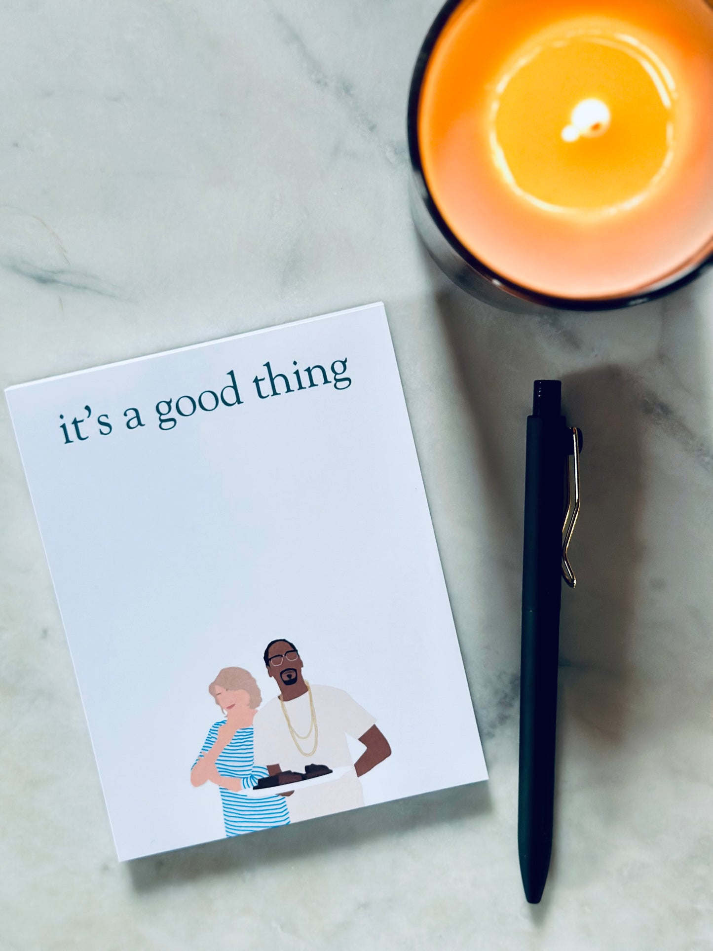It's a Good Thing Half (5.5x8.5") & Quarter Page Notepad, fo' scribbles Rap Inspired Notepad, Stewart Lover Gift maedaymaedaymaeday