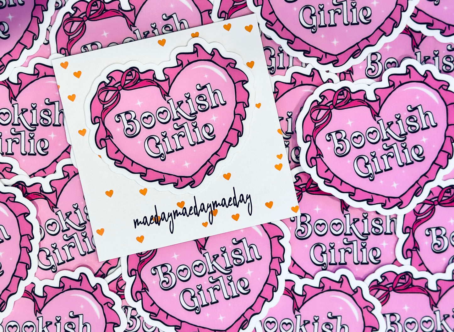 Hopeless Romantic Book Lover Sticker, Red Rose Wreath Lover, TRL Hopeless Romantic Sticker, Sticker for Kindle, Laptop, Booktok, Bookish maedaymaedaymaeday