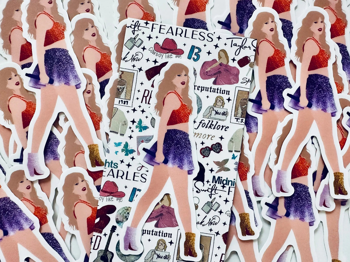 Orange & Purple NEW 1989 Eras Outfit Sticker, Shake it Off Sticker, By the Eras Outfit Sticker, Europe Eras Outfit Sticker,Swiftie Sticker maedaymaedaymaeday