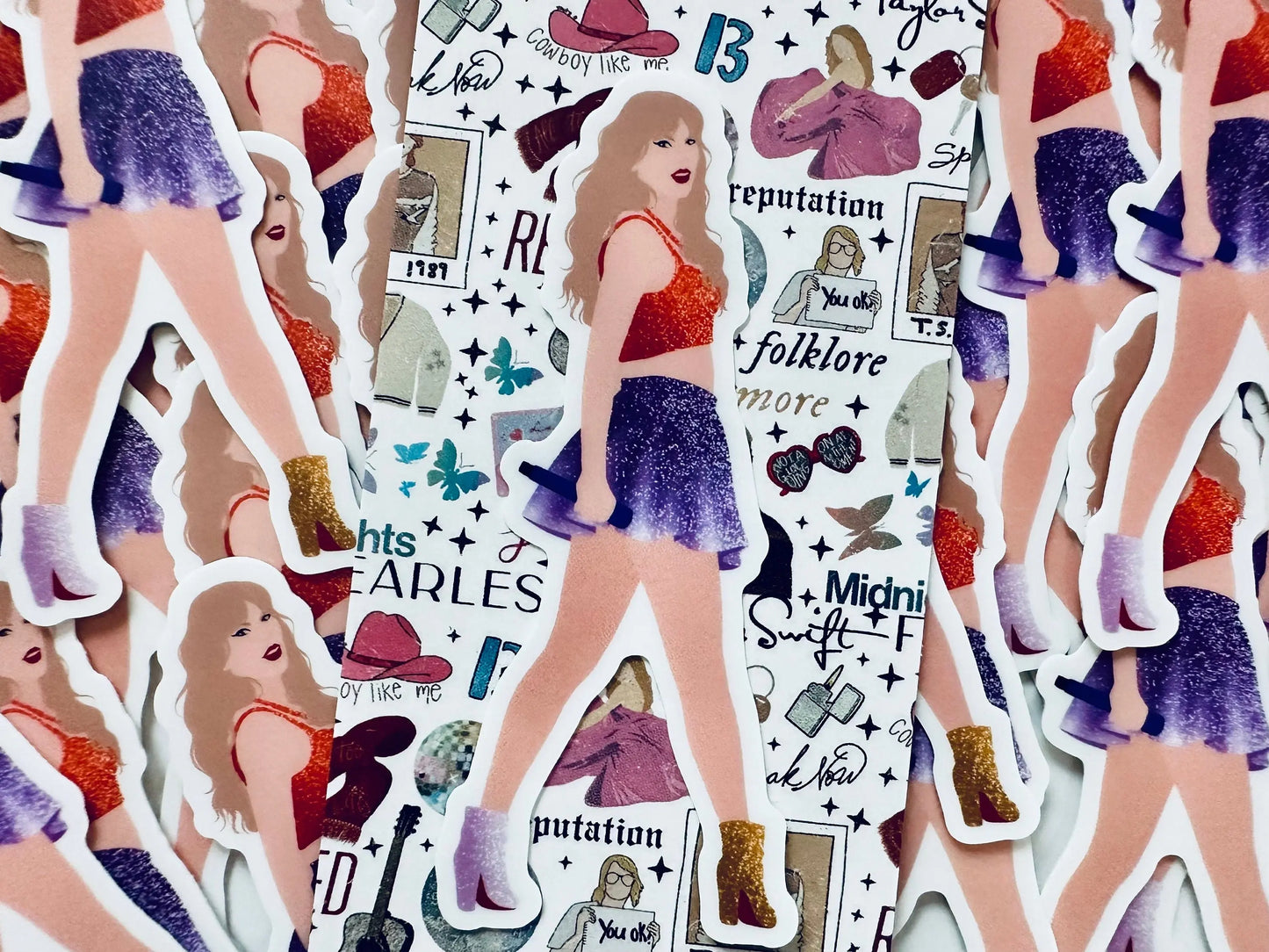 Orange & Purple NEW 1989 Eras Outfit Sticker, Shake it Off Sticker, By the Eras Outfit Sticker, Europe Eras Outfit Sticker,Swiftie Sticker maedaymaedaymaeday