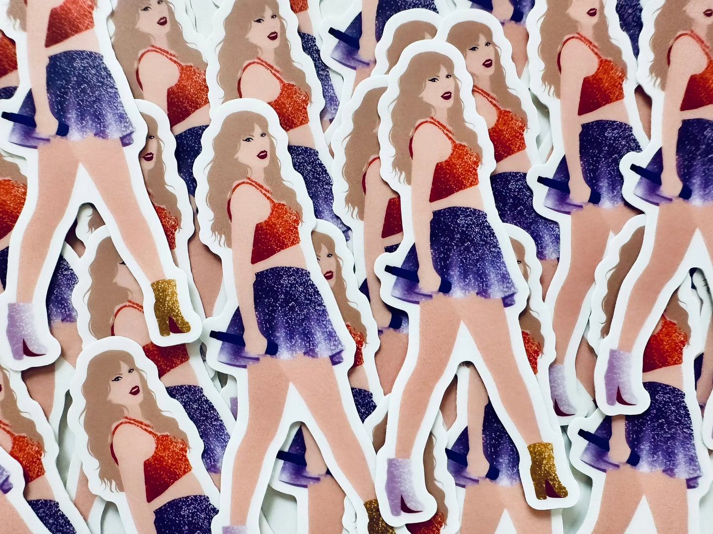 Orange & Purple NEW 1989 Eras Outfit Sticker, Shake it Off Sticker, By the Eras Outfit Sticker, Europe Eras Outfit Sticker,Swiftie Sticker maedaymaedaymaeday