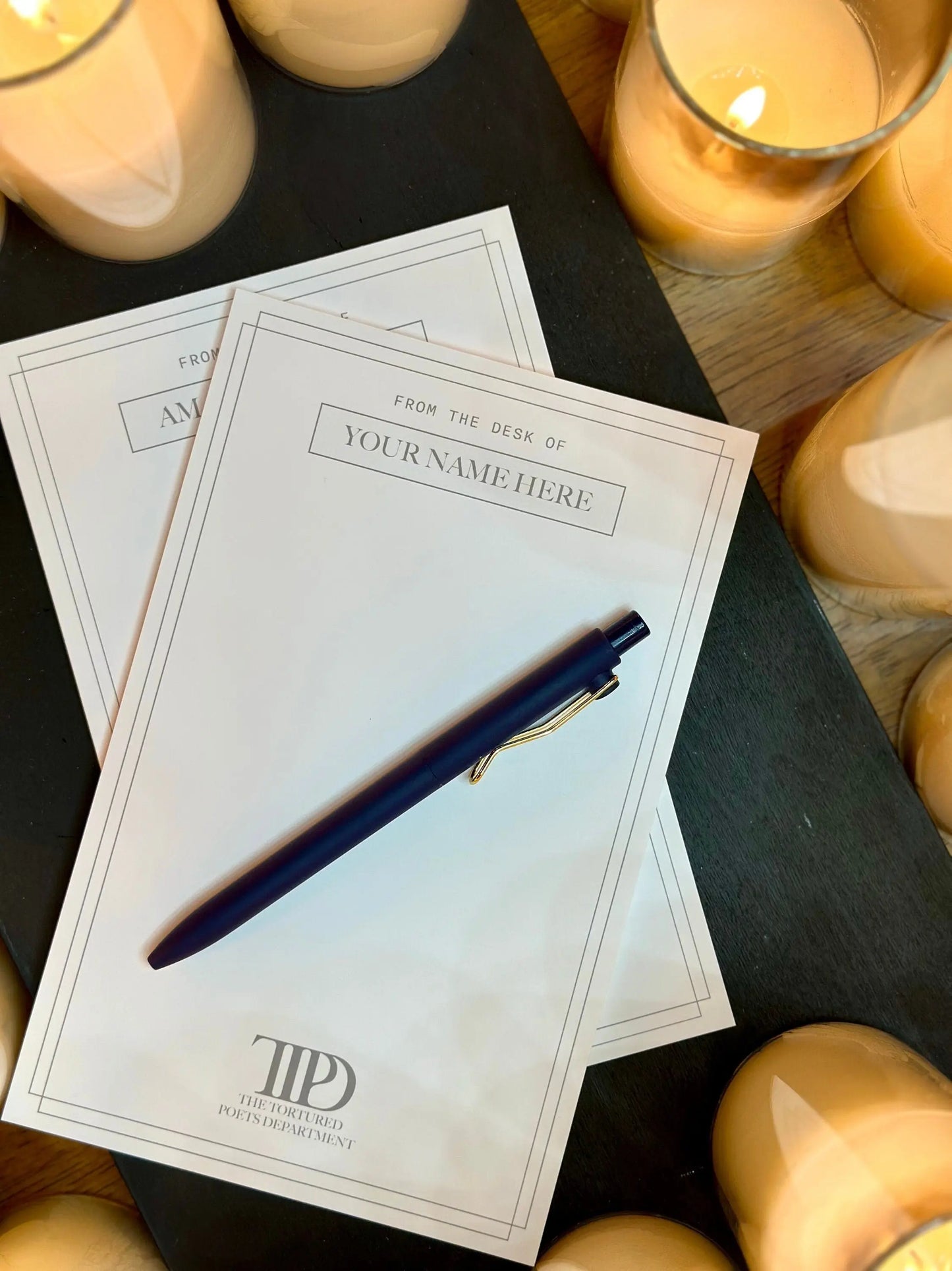 Personalized Full Page (8.5x11") or Half Page (5.5x8.5") Manuscript Notepad, Tortured Poets Department, From the Desk of Notepad, TTPD maedaymaedaymaeday