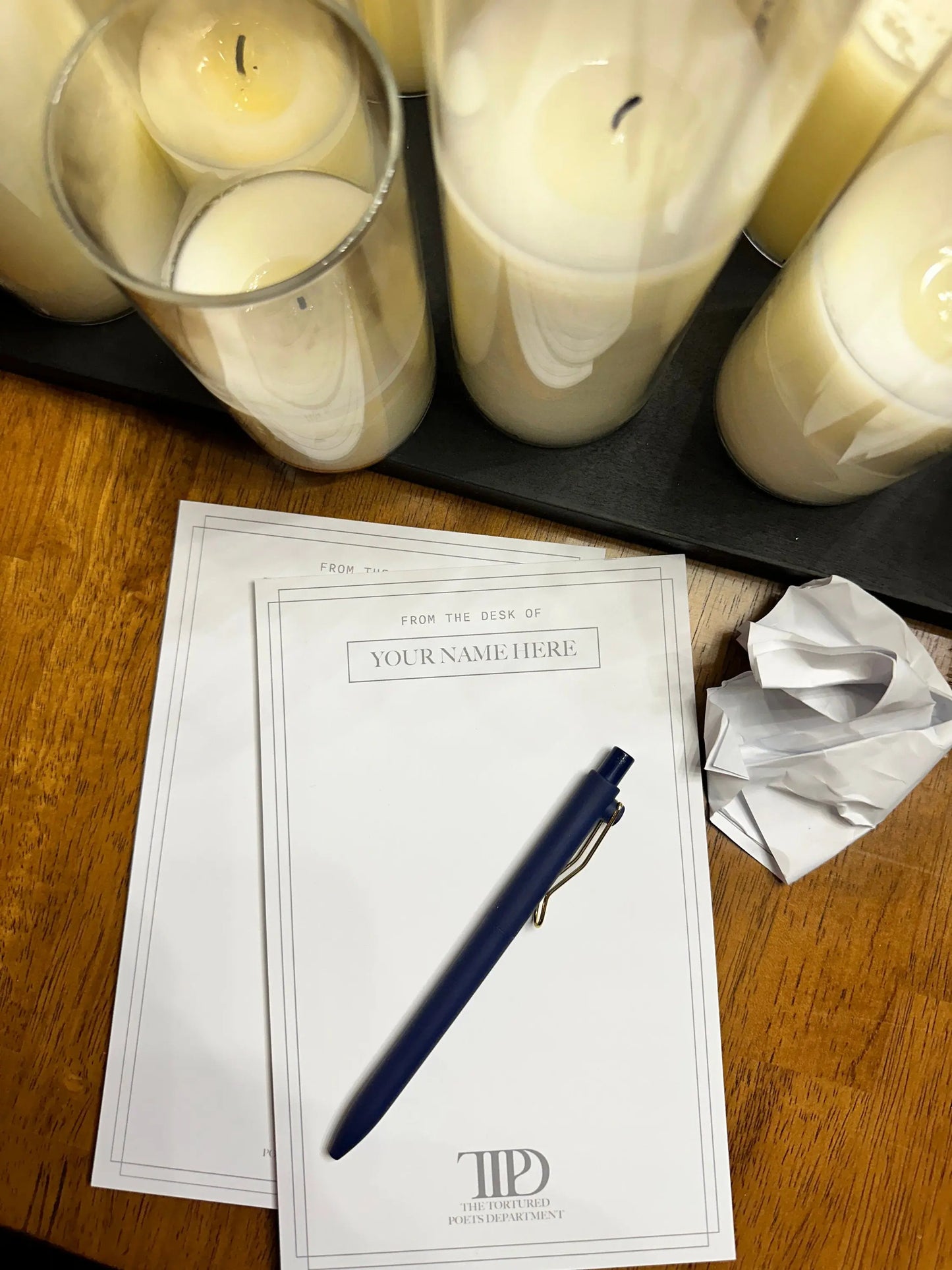 Personalized Full Page (8.5x11") or Half Page (5.5x8.5") Manuscript Notepad, Tortured Poets Department, From the Desk of Notepad, TTPD maedaymaedaymaeday