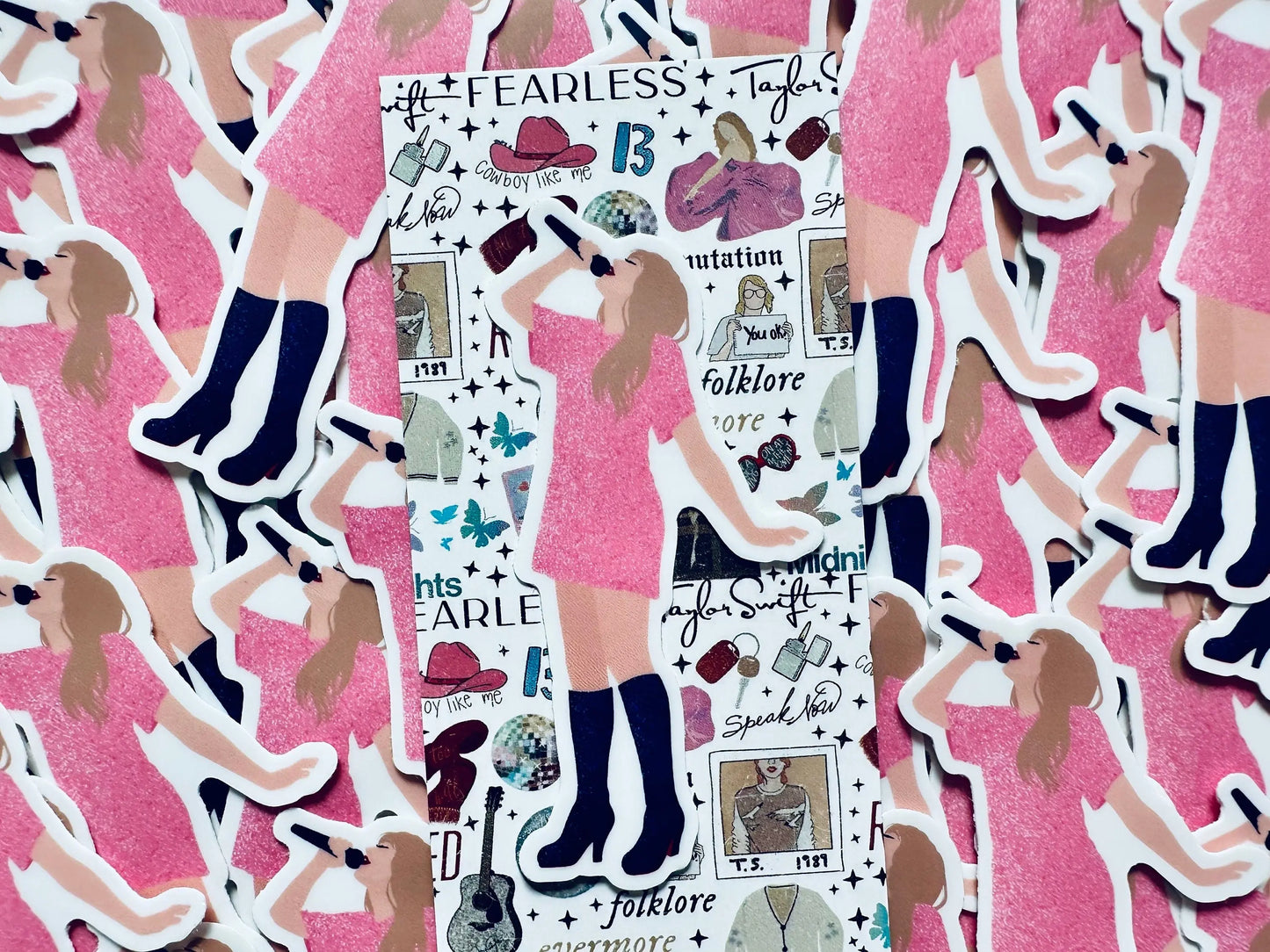Pink Midnights Shirt Dress Eras Sticker, By the Eras Outfit Sticker,Eras Outfit Sticker, Swift Inspired Waterproof Sticker maedaymaedaymaeday