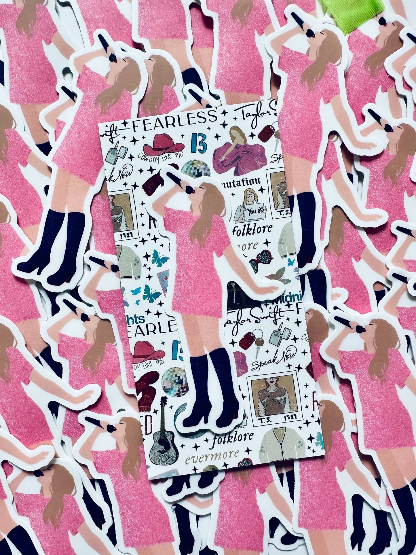Pink Midnights Shirt Dress Eras Sticker, By the Eras Outfit Sticker,Eras Outfit Sticker, Swift Inspired Waterproof Sticker maedaymaedaymaeday