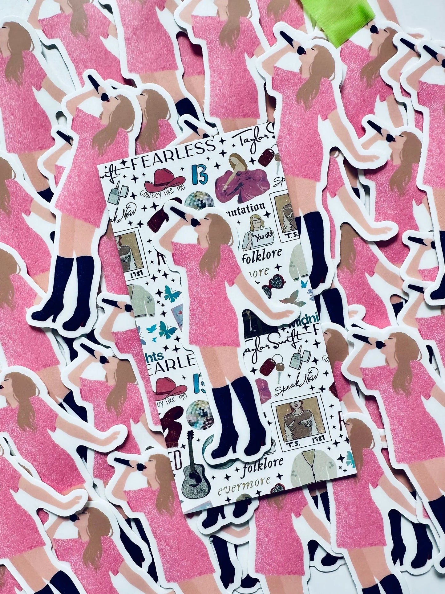 Pink Midnights Shirt Dress Eras Sticker, By the Eras Outfit Sticker,Eras Outfit Sticker, Swift Inspired Waterproof Sticker maedaymaedaymaeday