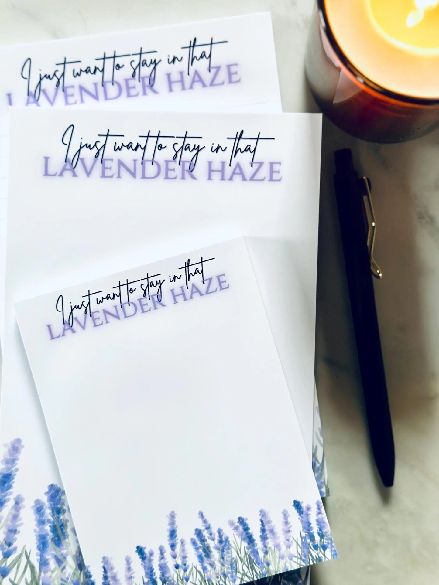 Pop Culture Queen Quarter Page Notepad, I just want to Stay in that Lavender Haze, Midnights Era Merch, Half & Quarter 50 Page Notepad, maedaymaedaymaeday