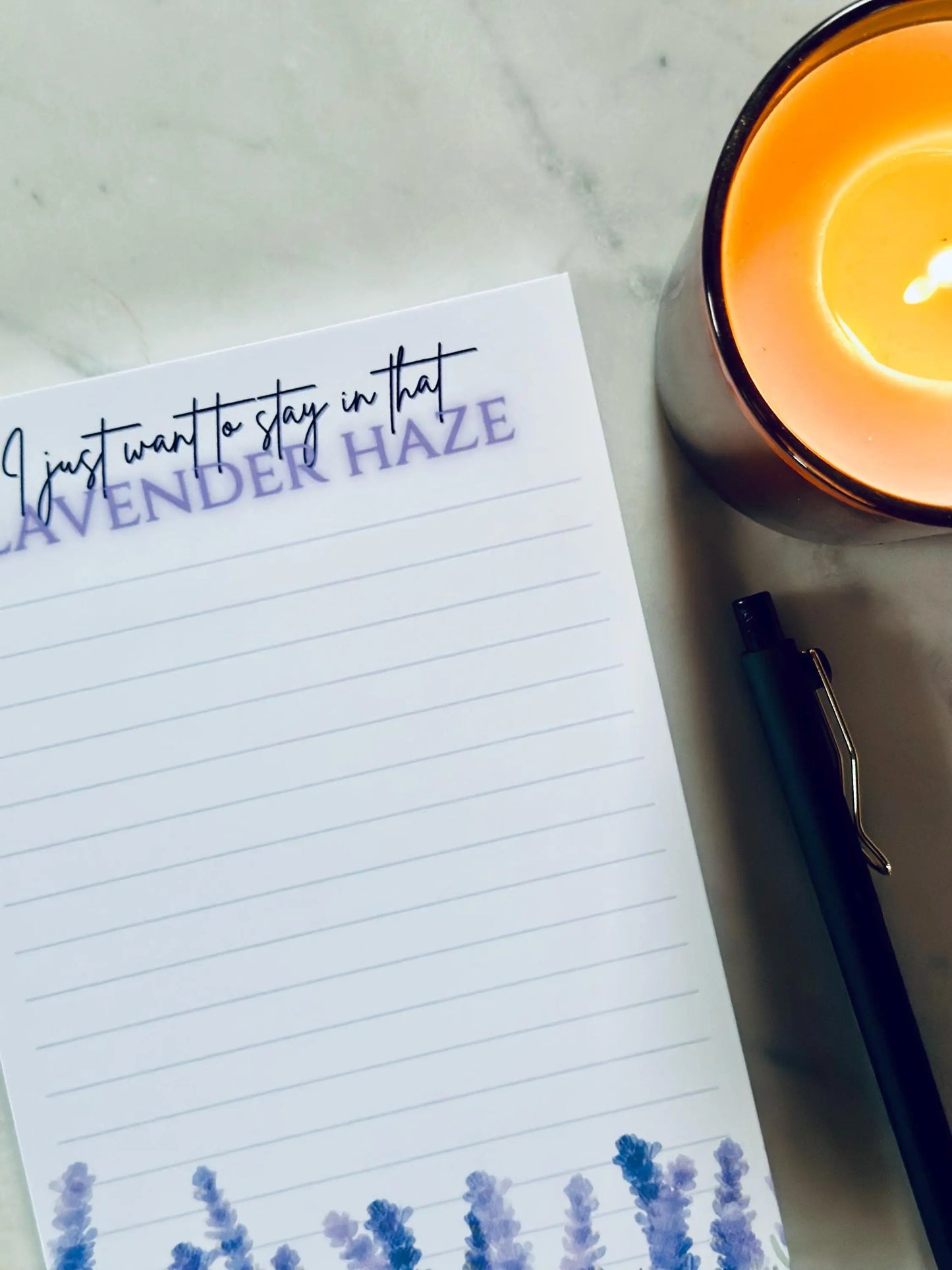 Pop Culture Queen Quarter Page Notepad, I just want to Stay in that Lavender Haze, Midnights Era Merch, Half & Quarter 50 Page Notepad, maedaymaedaymaeday