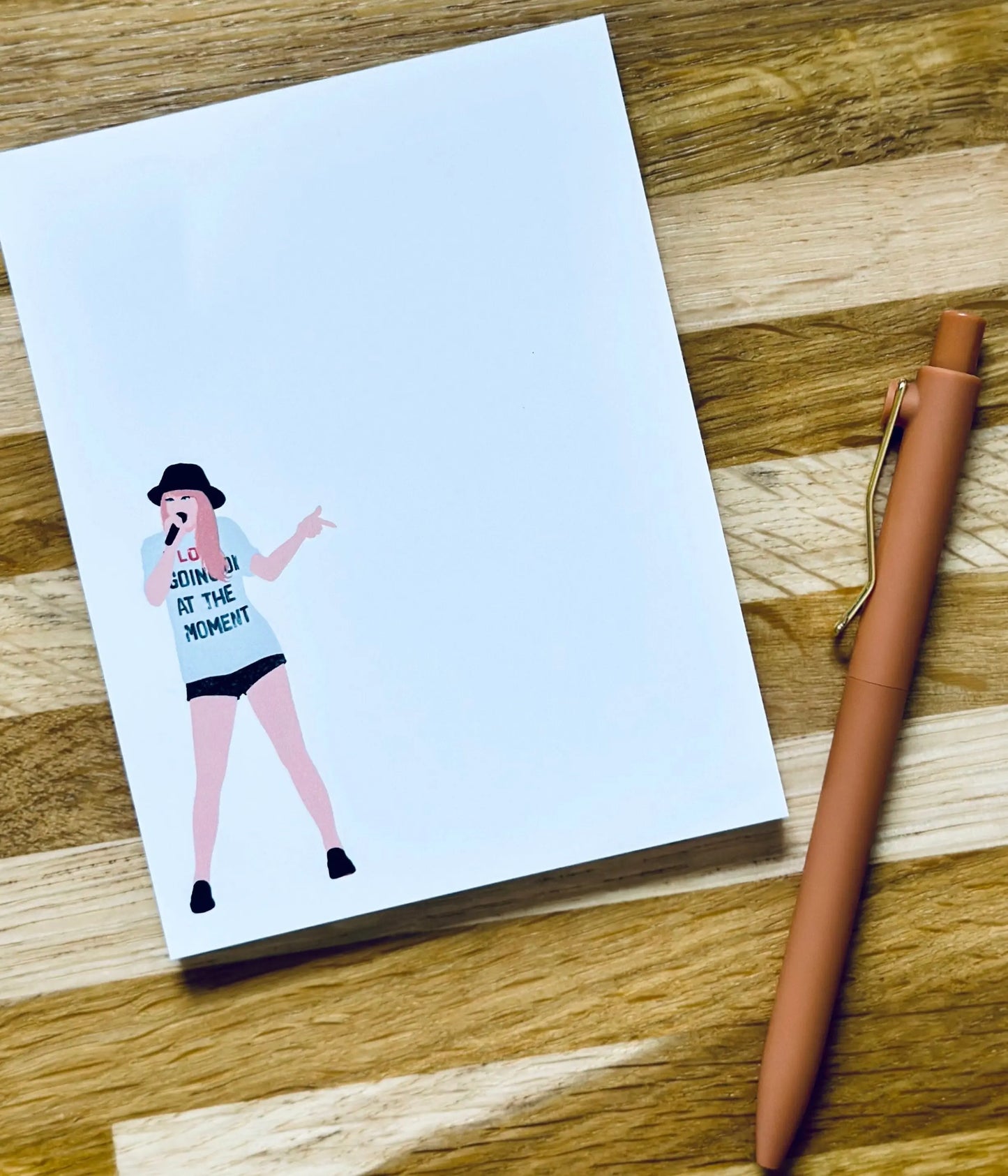 Pop Culture Queen Quarter Page Notepad, Red Era 22 Merch, A lot Going on at the Moment Notepad, In My Notepad Era, 5.5x4.25 50 Page Notepad maedaymaedaymaeday