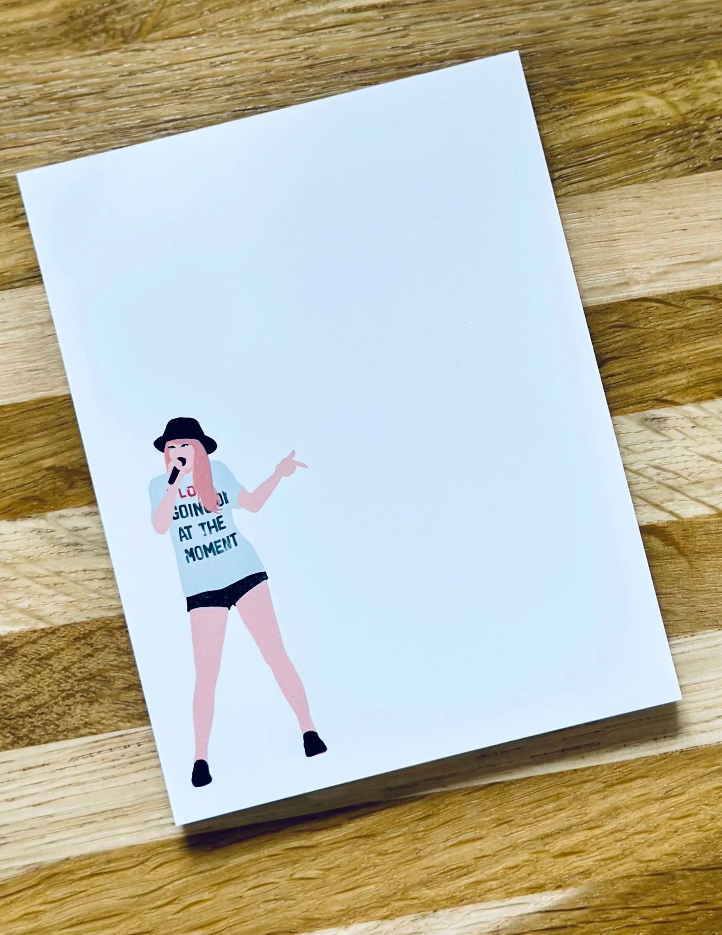 Pop Culture Queen Quarter Page Notepad, Red Era 22 Merch, A lot Going on at the Moment Notepad, In My Notepad Era, 5.5x4.25 50 Page Notepad maedaymaedaymaeday