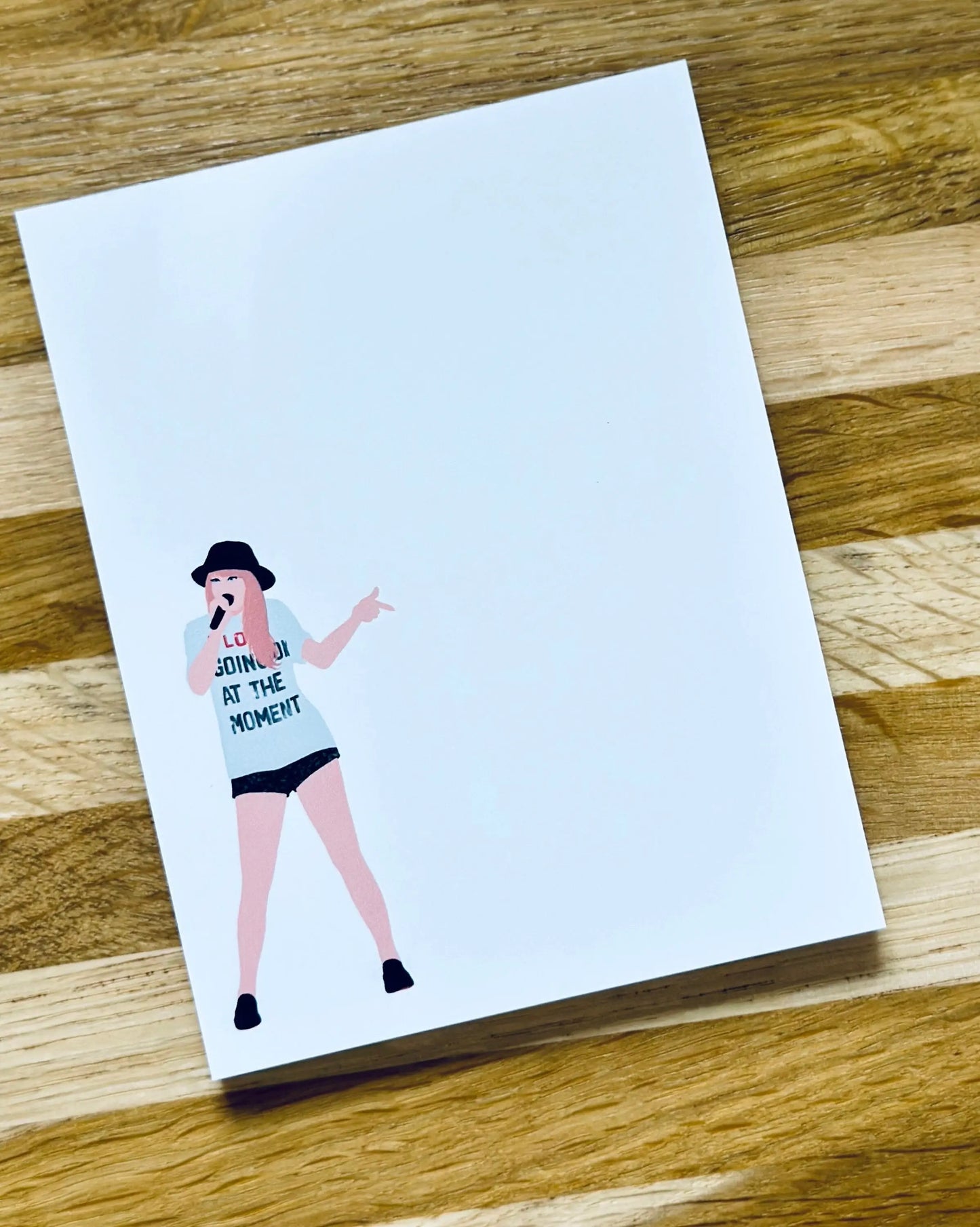 Pop Culture Queen Quarter Page Notepad, Red Era 22 Merch, A lot Going on at the Moment Notepad, In My Notepad Era, 5.5x4.25 50 Page Notepad maedaymaedaymaeday