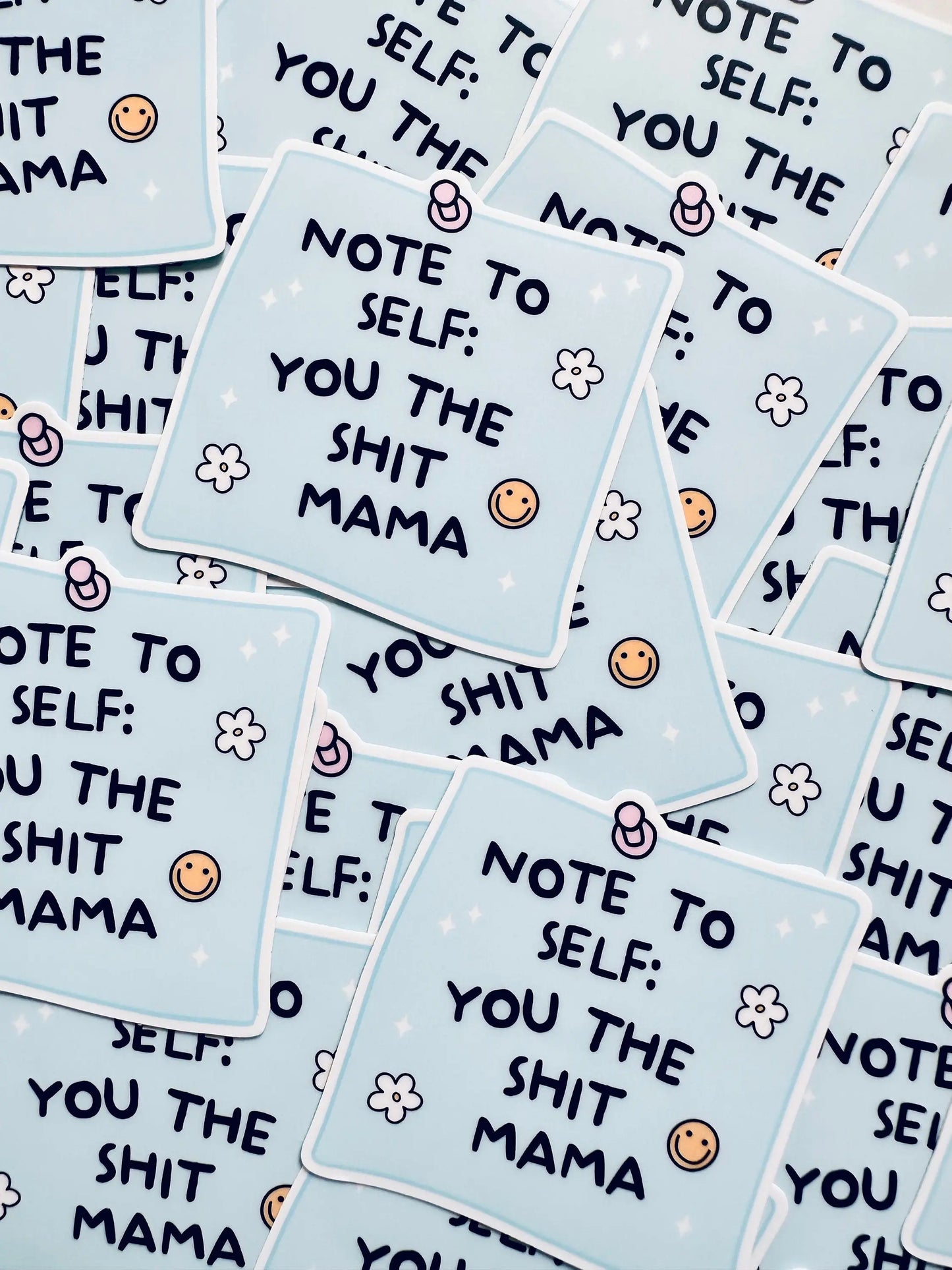 Post it Note Sticker, You the Shit Mama Sticker, Mental Health Sticker, Trendy Sticker for Kindle, Laptop, Reminder to Self Sticker maedaymaedaymaeday