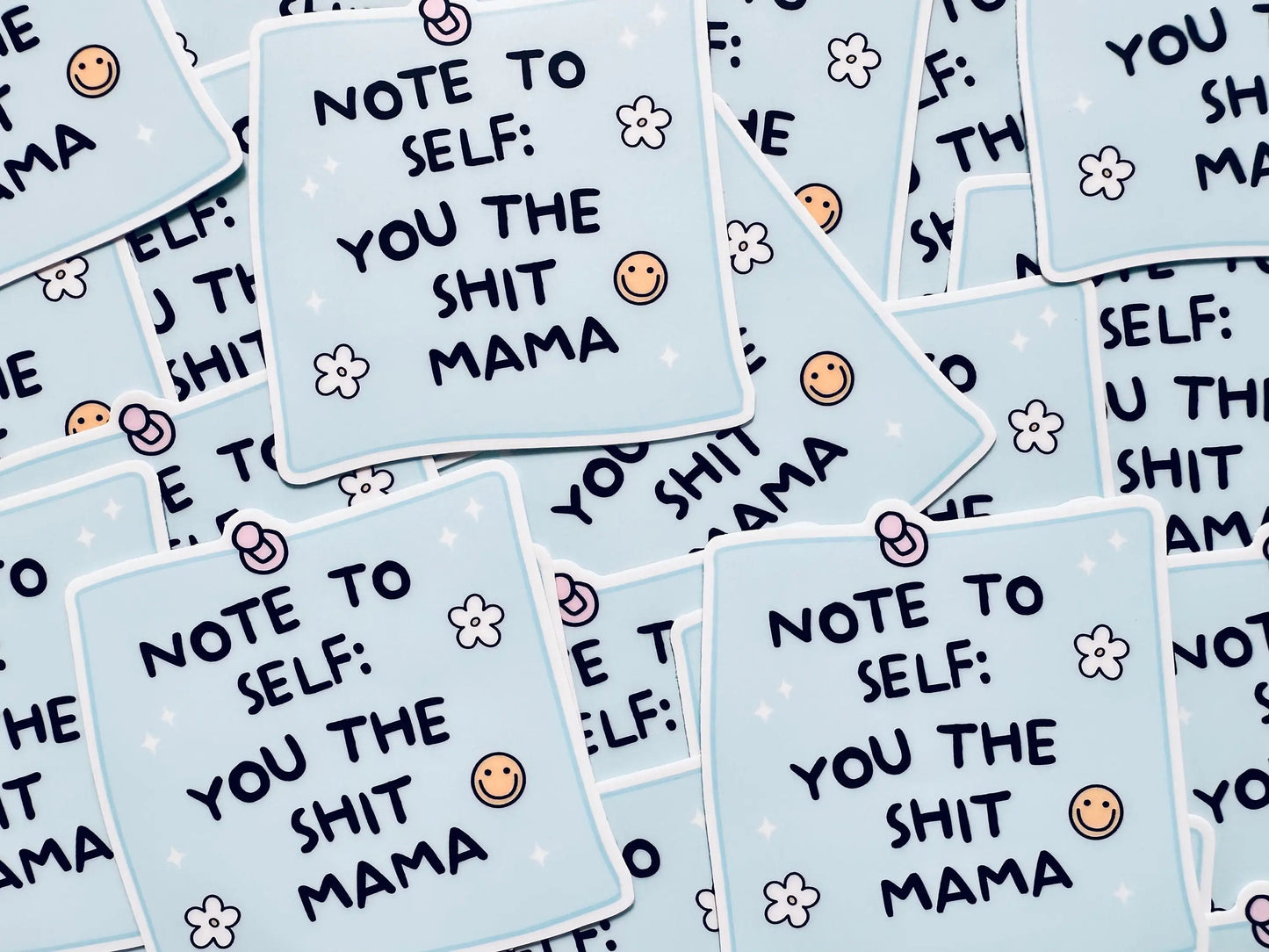 Post it Note Sticker, You the Shit Mama Sticker, Mental Health Sticker, Trendy Sticker for Kindle, Laptop, Reminder to Self Sticker maedaymaedaymaeday
