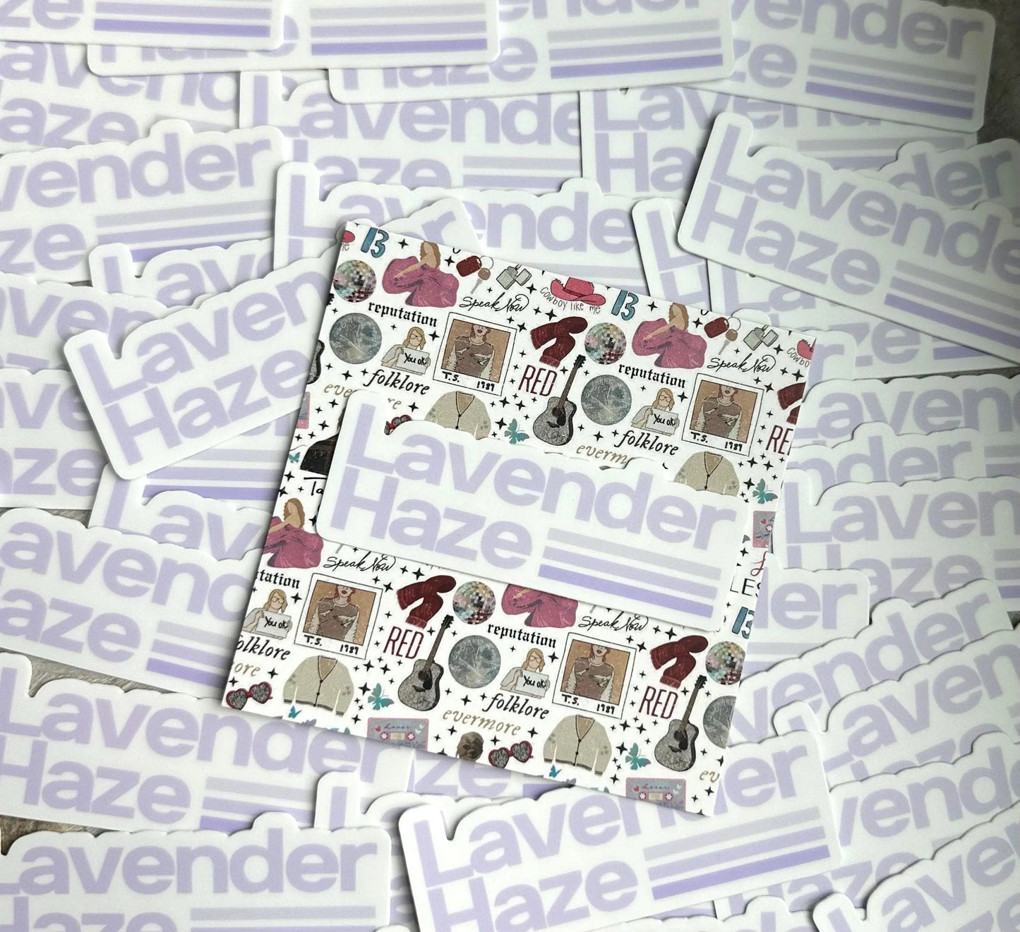 Swift Inspired Lavender Haze Midnights Sticker, Midnights Lavender Haze, Eras Album Inspired Sticker, Kindle Sticker maedaymaedaymaeday