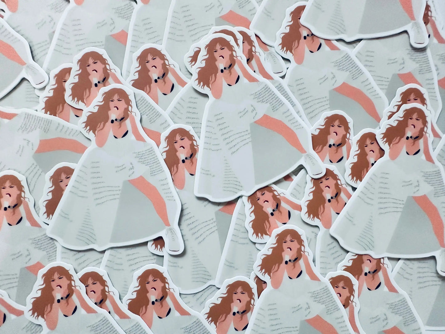 TTPD Inspired Eras Tour Outfit, Tortured Poets Department Female Rage, But Daddy I love Him, So High School By the Eras Outfit Sticker maedaymaedaymaeday