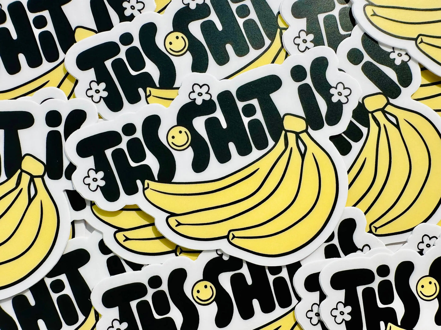 This Shit is Bananas Sticker, WTF Humor Sticker, Best Selling Sticker for Kindle, Water Bottle, Laptop maedaymaedaymaeday