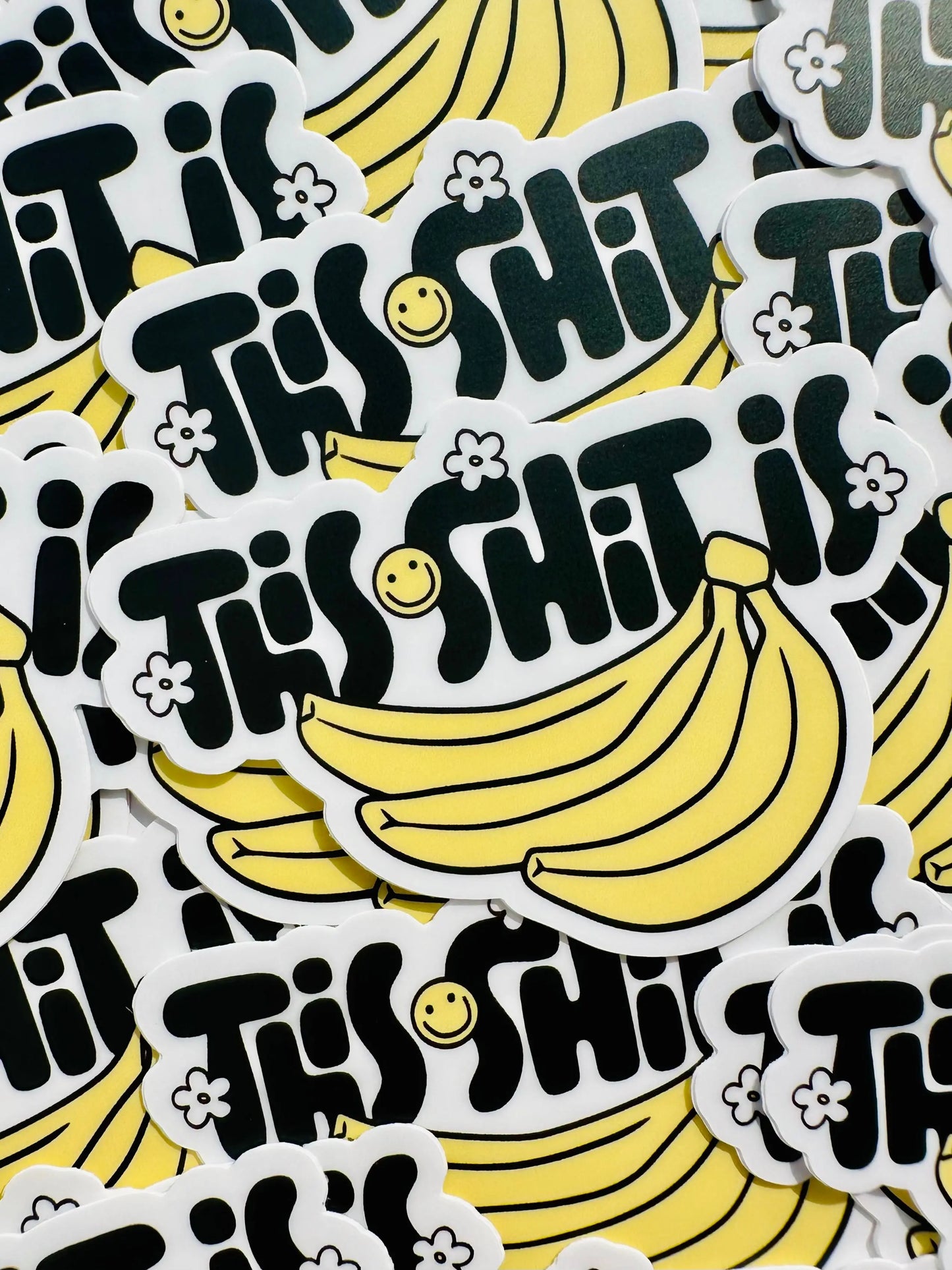 This Shit is Bananas Sticker, WTF Humor Sticker, Best Selling Sticker for Kindle, Water Bottle, Laptop maedaymaedaymaeday