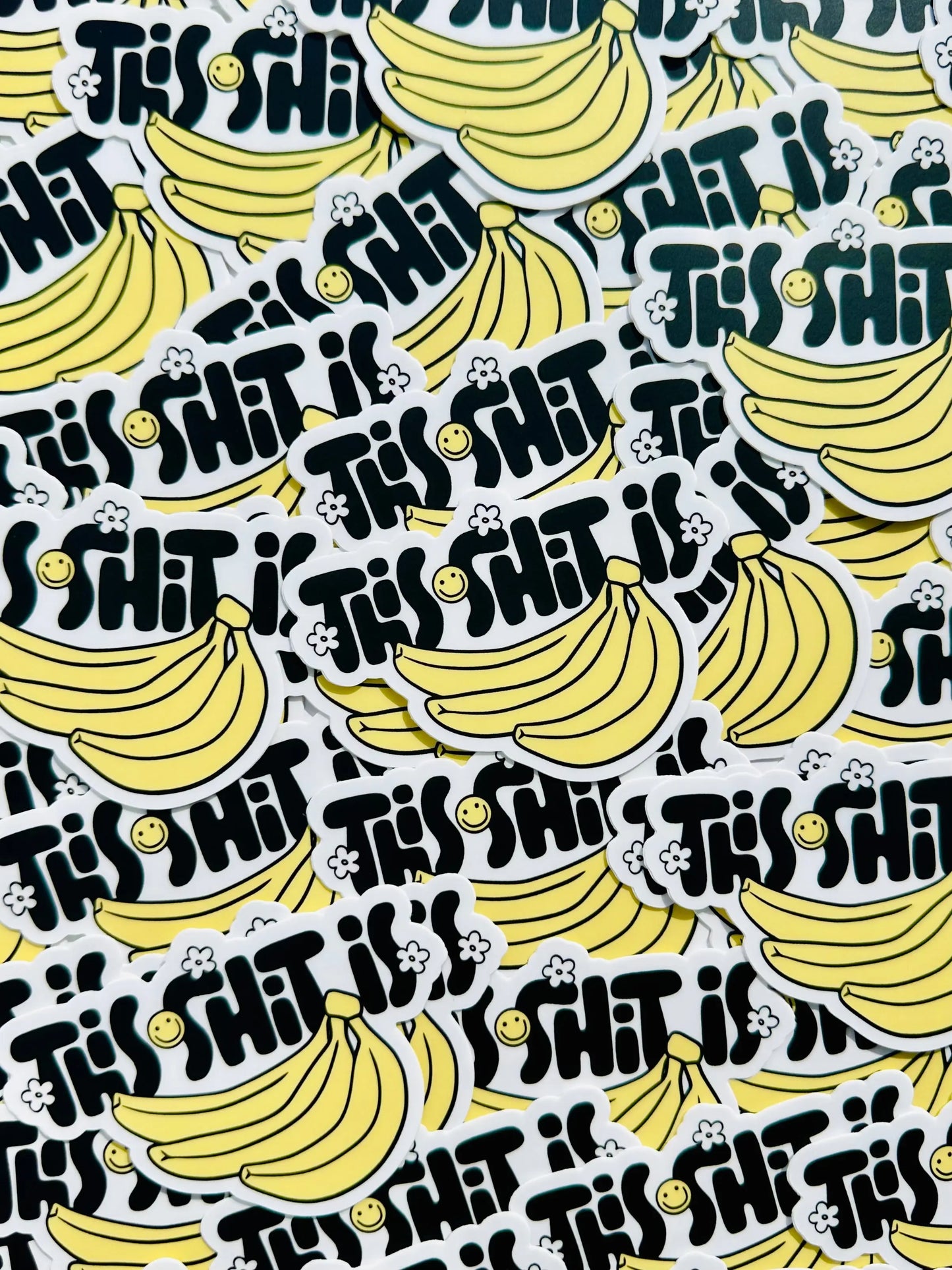 This Shit is Bananas Sticker, WTF Humor Sticker, Best Selling Sticker for Kindle, Water Bottle, Laptop maedaymaedaymaeday