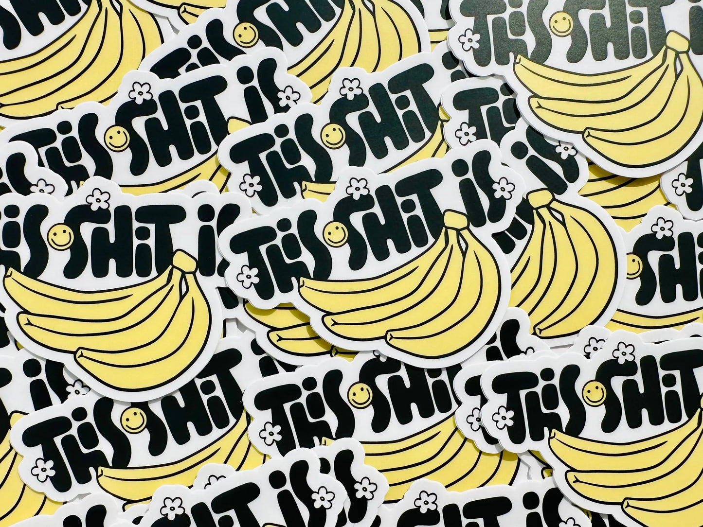 This Shit is Bananas Sticker, WTF Humor Sticker, Best Selling Sticker for Kindle, Water Bottle, Laptop maedaymaedaymaeday