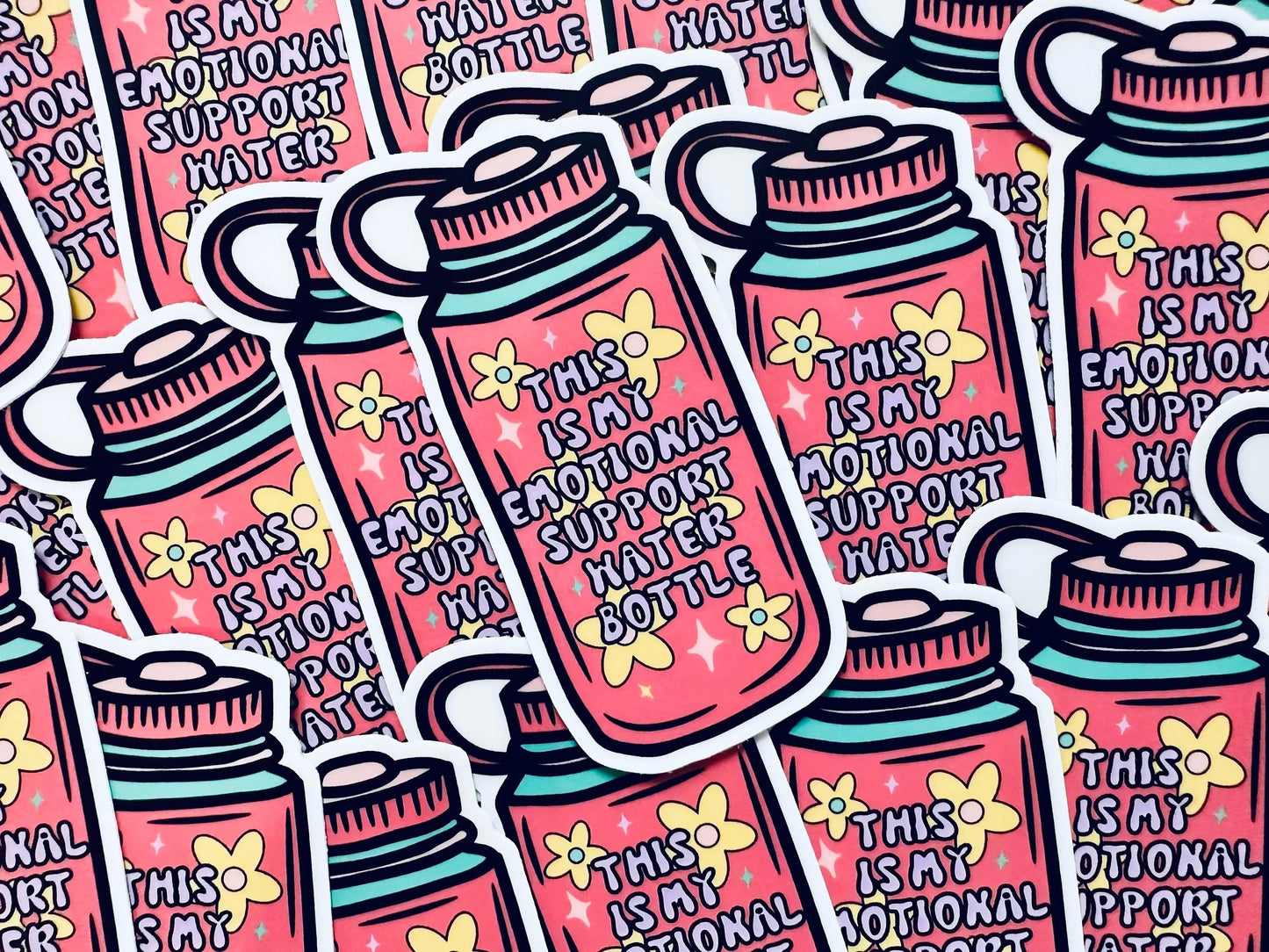 This is my Emotional Support Water Bottle Sticker, Mental Health Sticker, Drink Water Waterbottle Sticker maedaymaedaymaeday