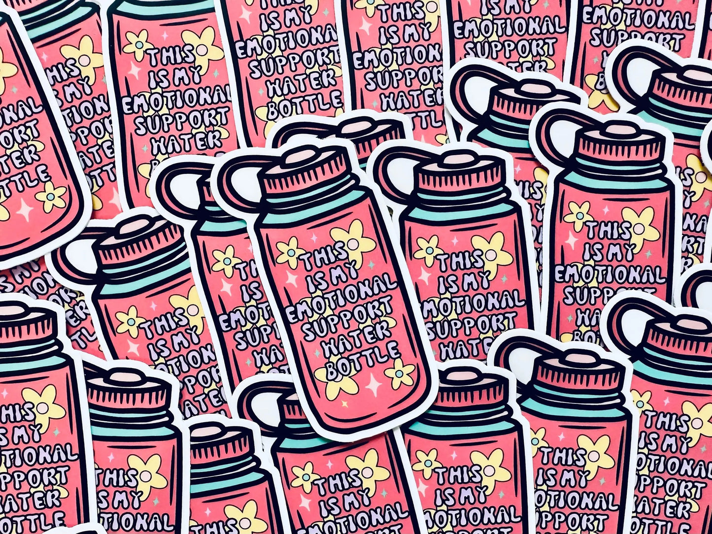 This is my Emotional Support Water Bottle Sticker, Mental Health Sticker, Drink Water Waterbottle Sticker maedaymaedaymaeday
