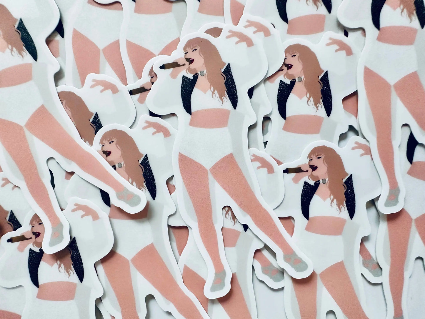 WHITE TTPD Inspired Eras Tour Outfit, Tortured Poets Department I Can Do It With a Broken Heart, TTPD Swiftie By the Eras Outfit Sticker maedaymaedaymaeday