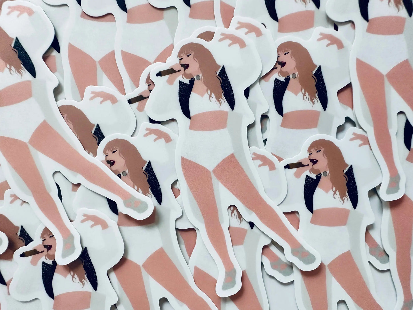 WHITE TTPD Inspired Eras Tour Outfit, Tortured Poets Department I Can Do It With a Broken Heart, TTPD Swiftie By the Eras Outfit Sticker maedaymaedaymaeday