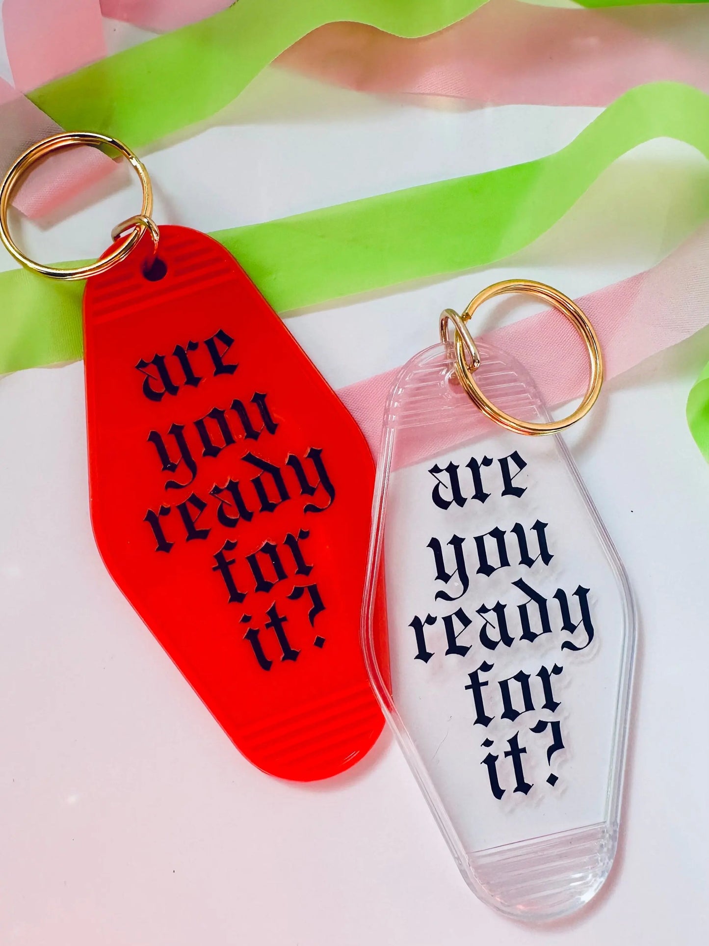 are you ready for it? Retro Vintage Motel Keychain, Cute Retro Hotel Keychain maedaymaedaymaeday