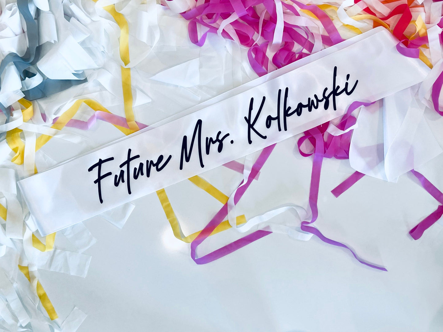 Future MRS Sash | Bachelorette Party | Gift for Bride | Bride-to-Be | Bridal Shower Gift | Party Sash maedaymaedaymaeday
