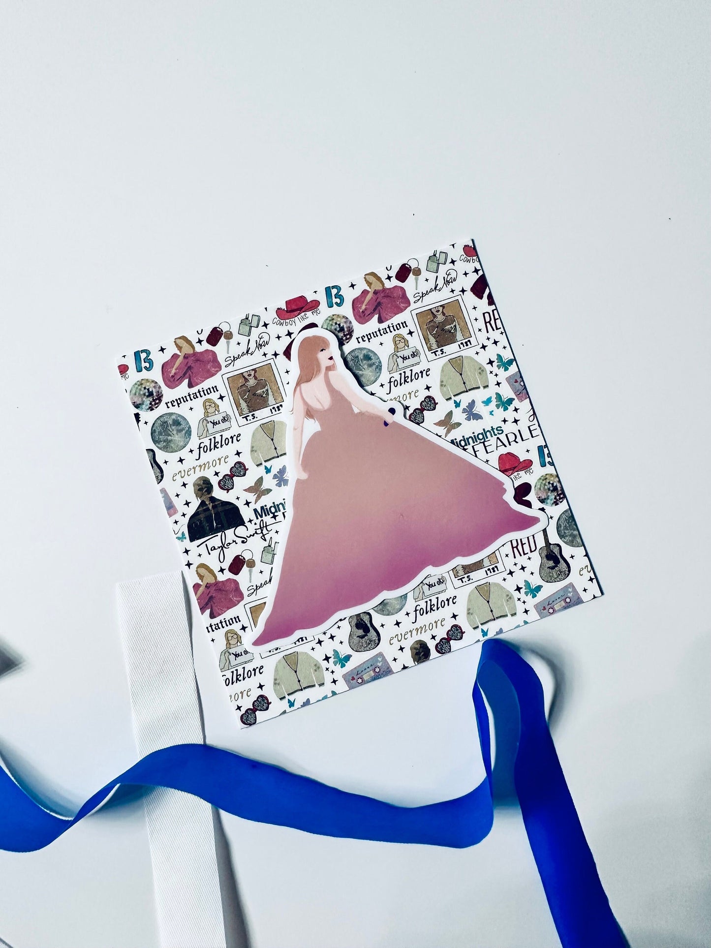 Speak Now Eras Outfit, Ombre Pink Eras Dress, By the Eras Outfit Sticker, Eras Outfit Sticker, Swift Inspired Vinyl Sticker, Taylors Outfit maedaymaedaymaeday