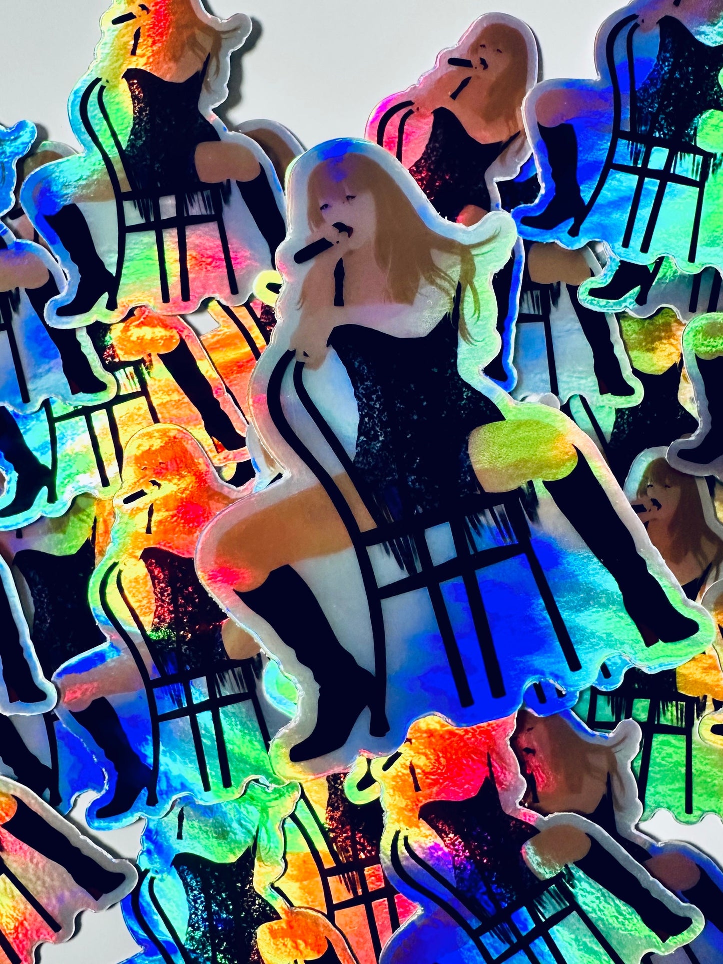 Holo Midnights Eras Outfit Sticker, Holographic Vigilante Shit Sticker, By the Eras Sticker, Taylors Eras Outfit Sticker, Swift Inspired maedaymaedaymaeday