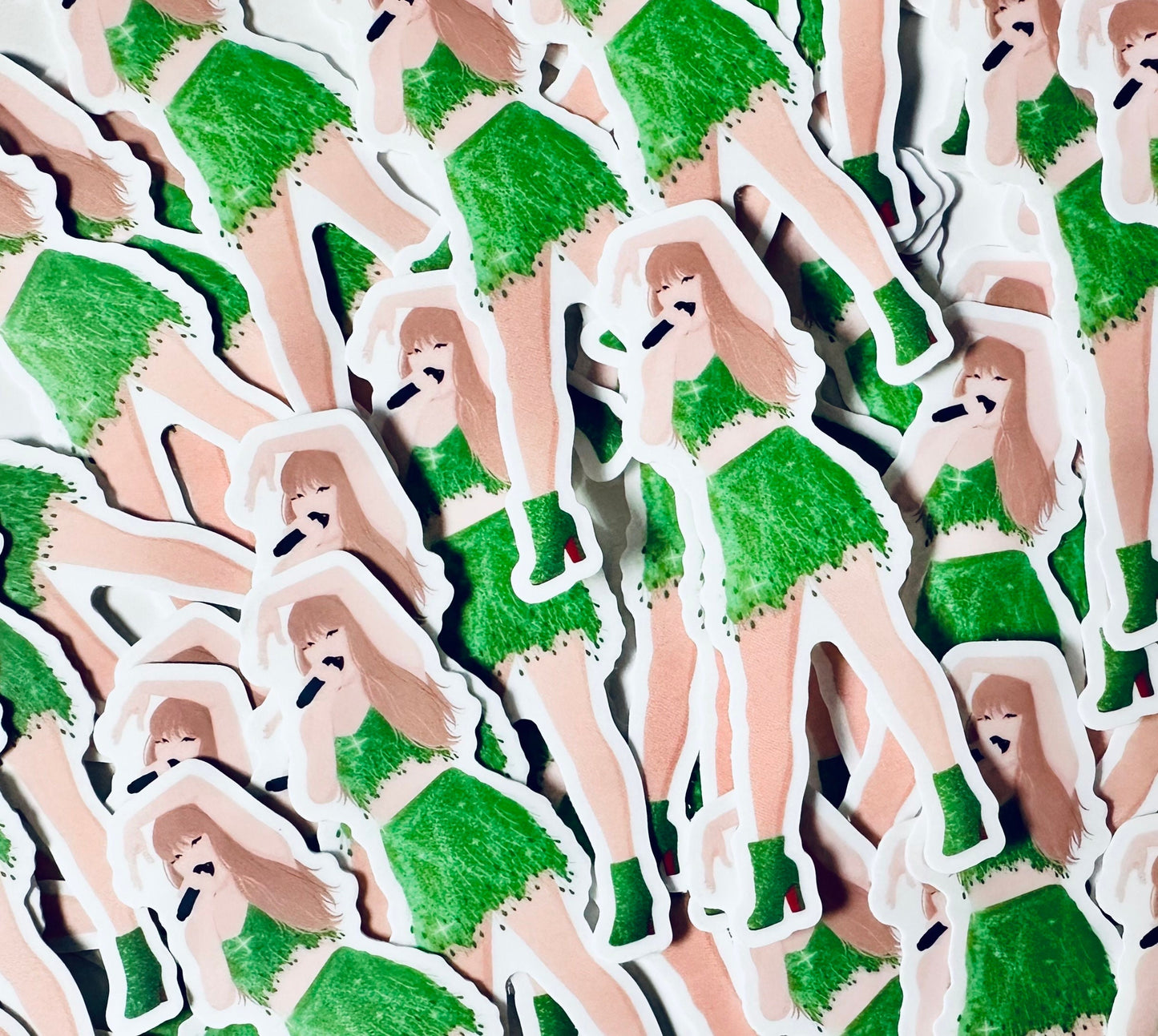 Green 1989 Eras Outfit Sticker, Shake it Off Sticker, By the Eras Outfit Sticker, Eras Outfit Sticker,Swift Inspired Vinyl Sticker, Taylors maedaymaedaymaeday