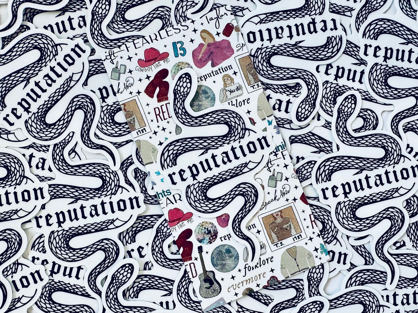 Swift Reputation Inspired Snake Sticker, Eras Accessories, Taylor Inspired Rep Sticker, Reputation Album maedaymaedaymaeday